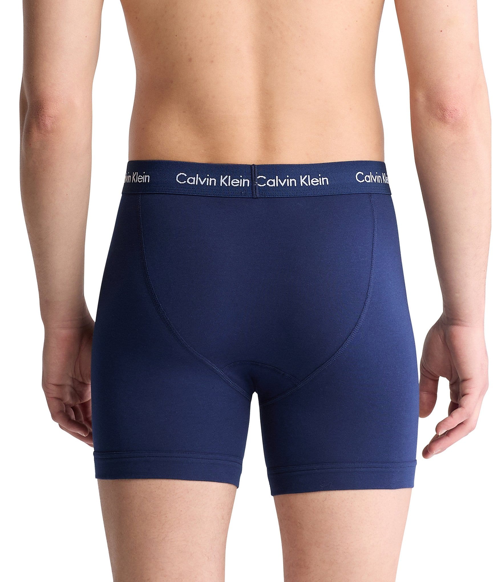 Calvin Klein Cotton Stretch Solid Boxer Briefs 3-Pack