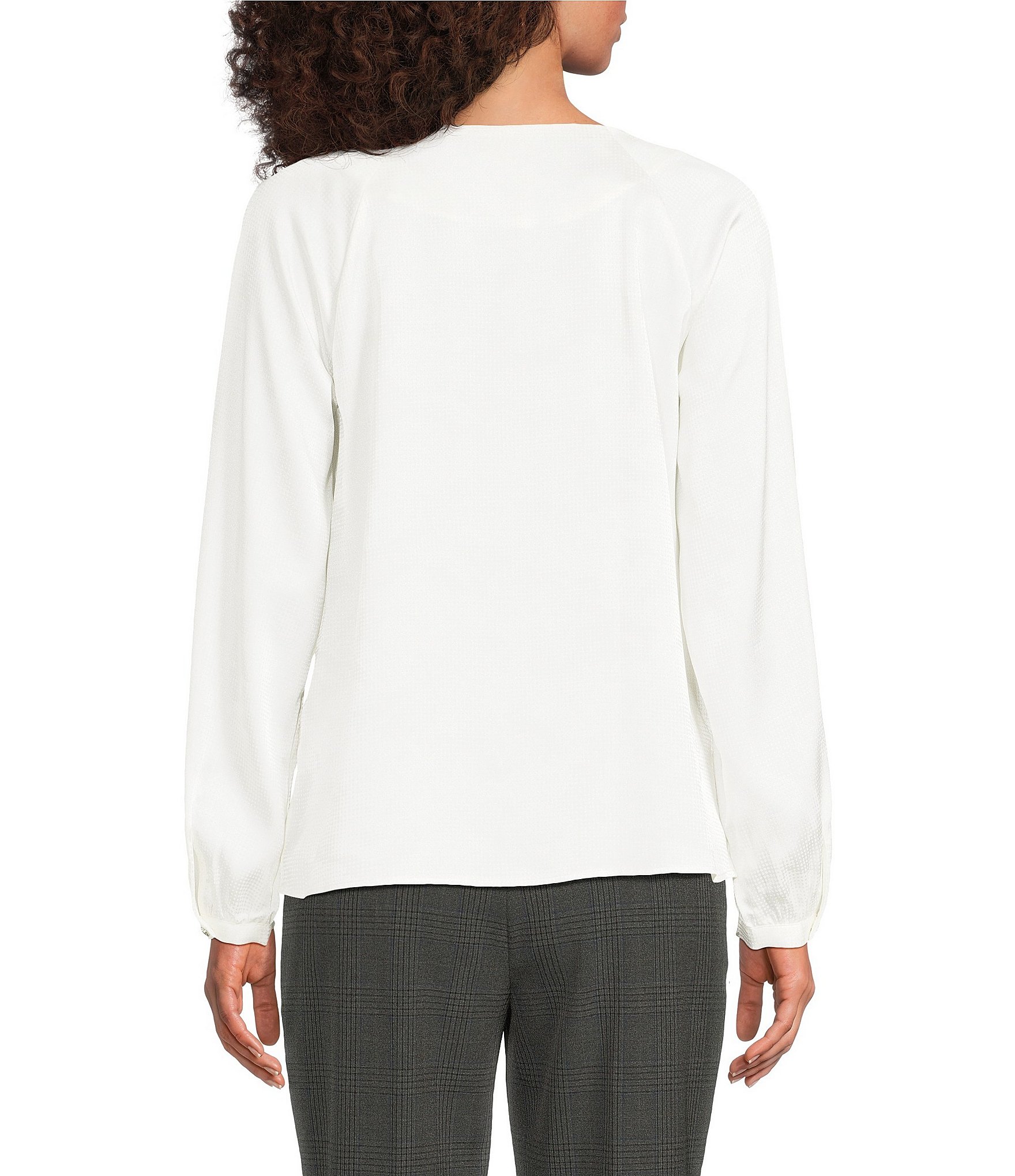 Calvin Klein Crew Neck Raglan Sleeve Blouse