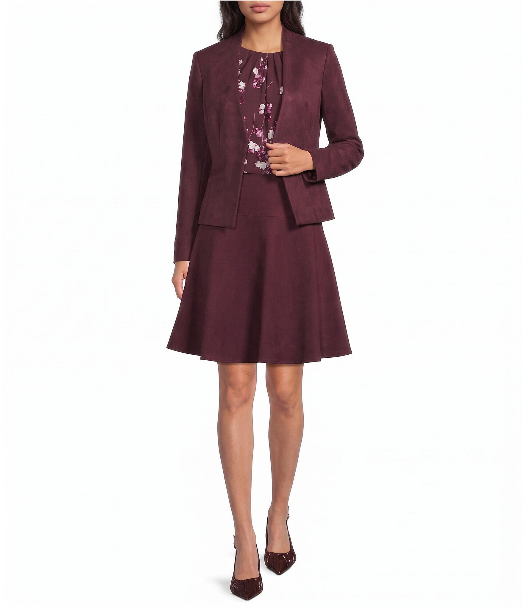 Calvin Klein Flared Mini Coordinating Skirt