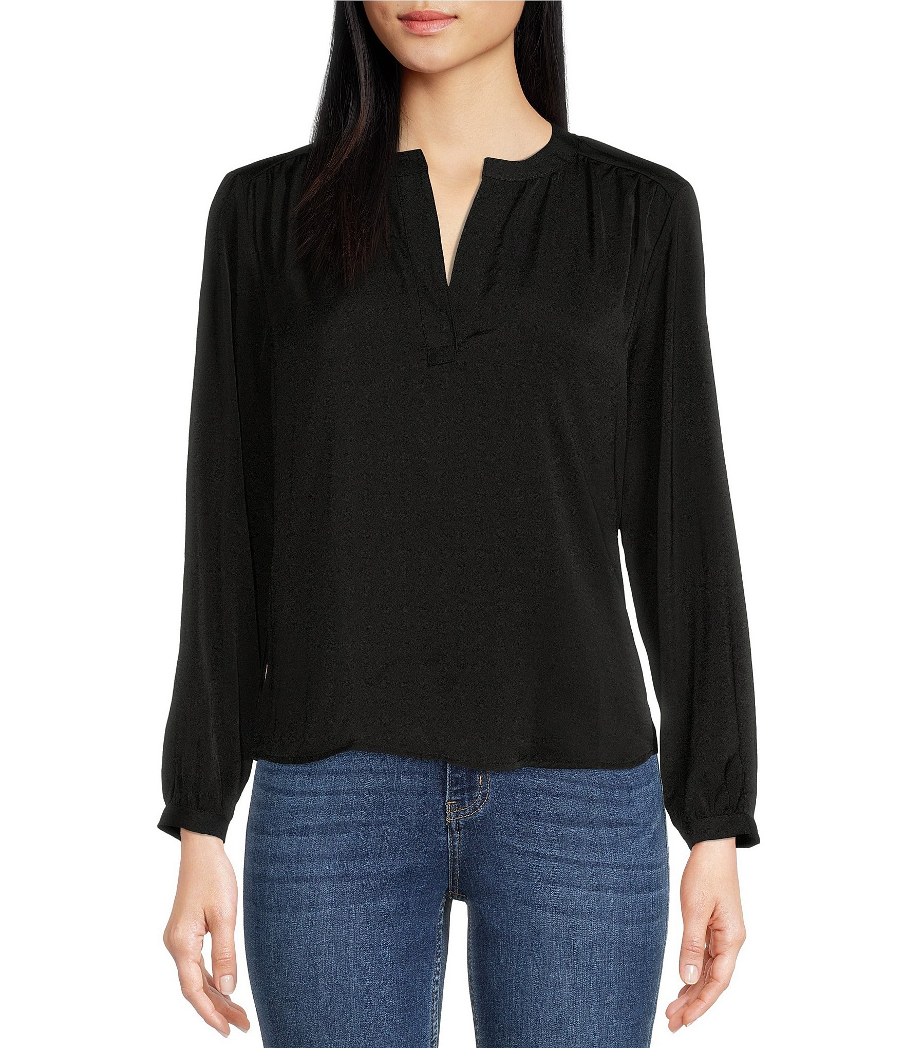 Descubrir 61+ imagen calvin klein black blouse - Thptnganamst.edu.vn