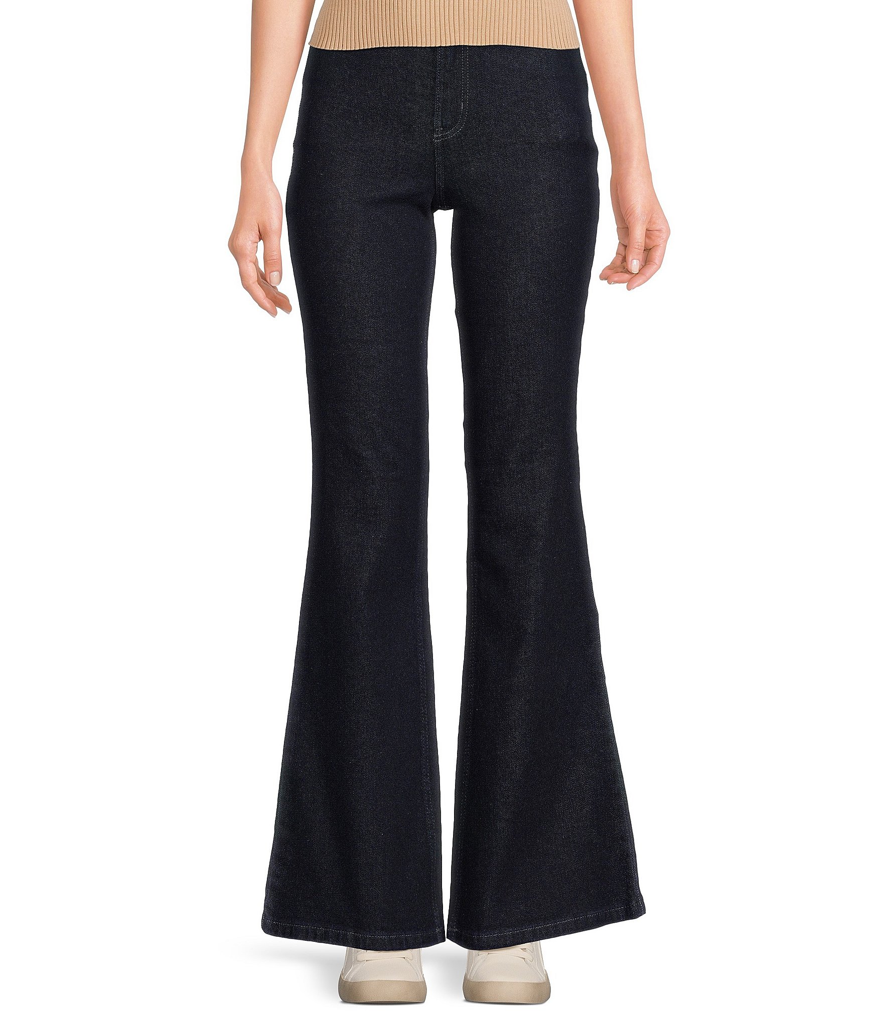 Calvin Klein High Rise Vintage Stretch Flared Leg Jeans | Dillard's