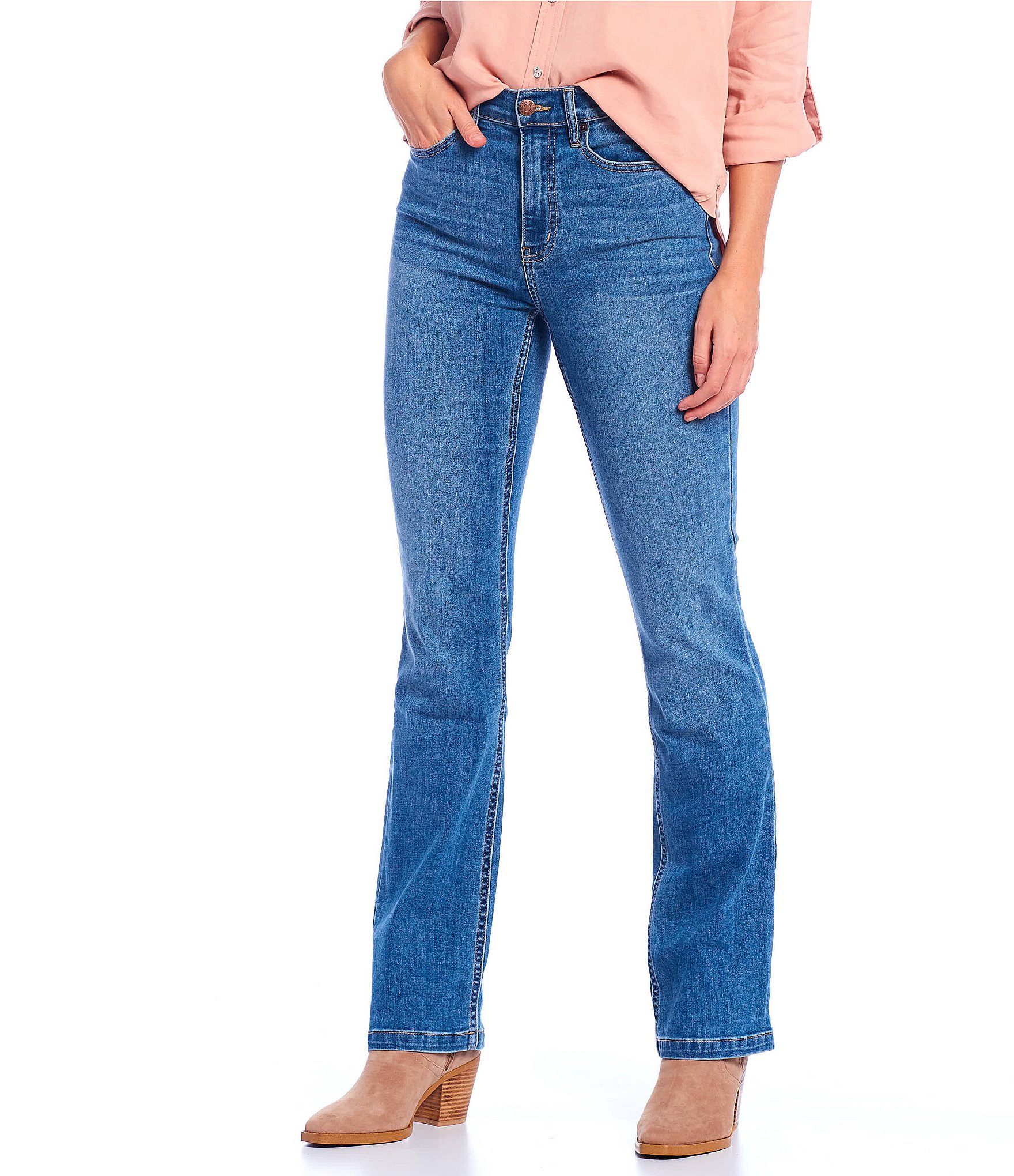 Concession Herself playground Calvin Klein Jeans High Rise Bootcut Jeans | Dillard's