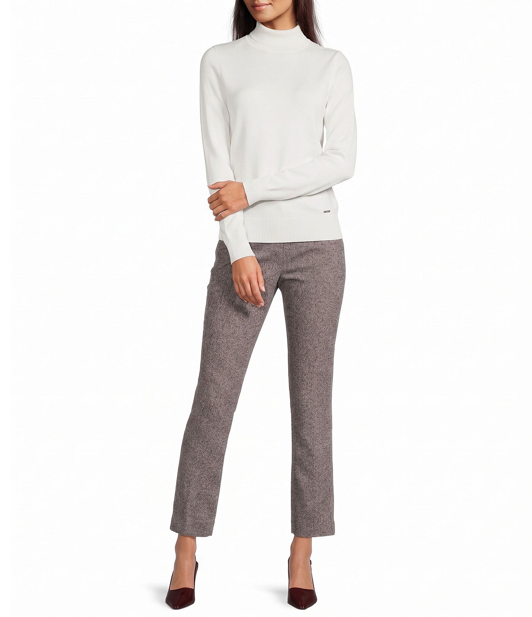 Calvin Klein Long Sleeve Turtleneck Top