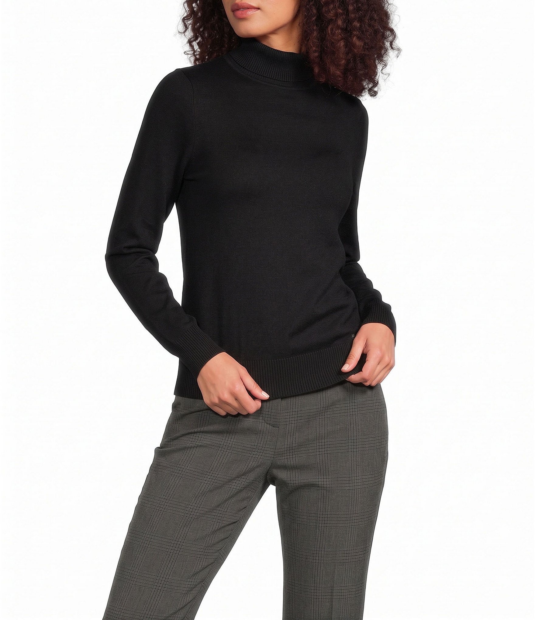 Calvin Klein Long Sleeve Turtleneck Top