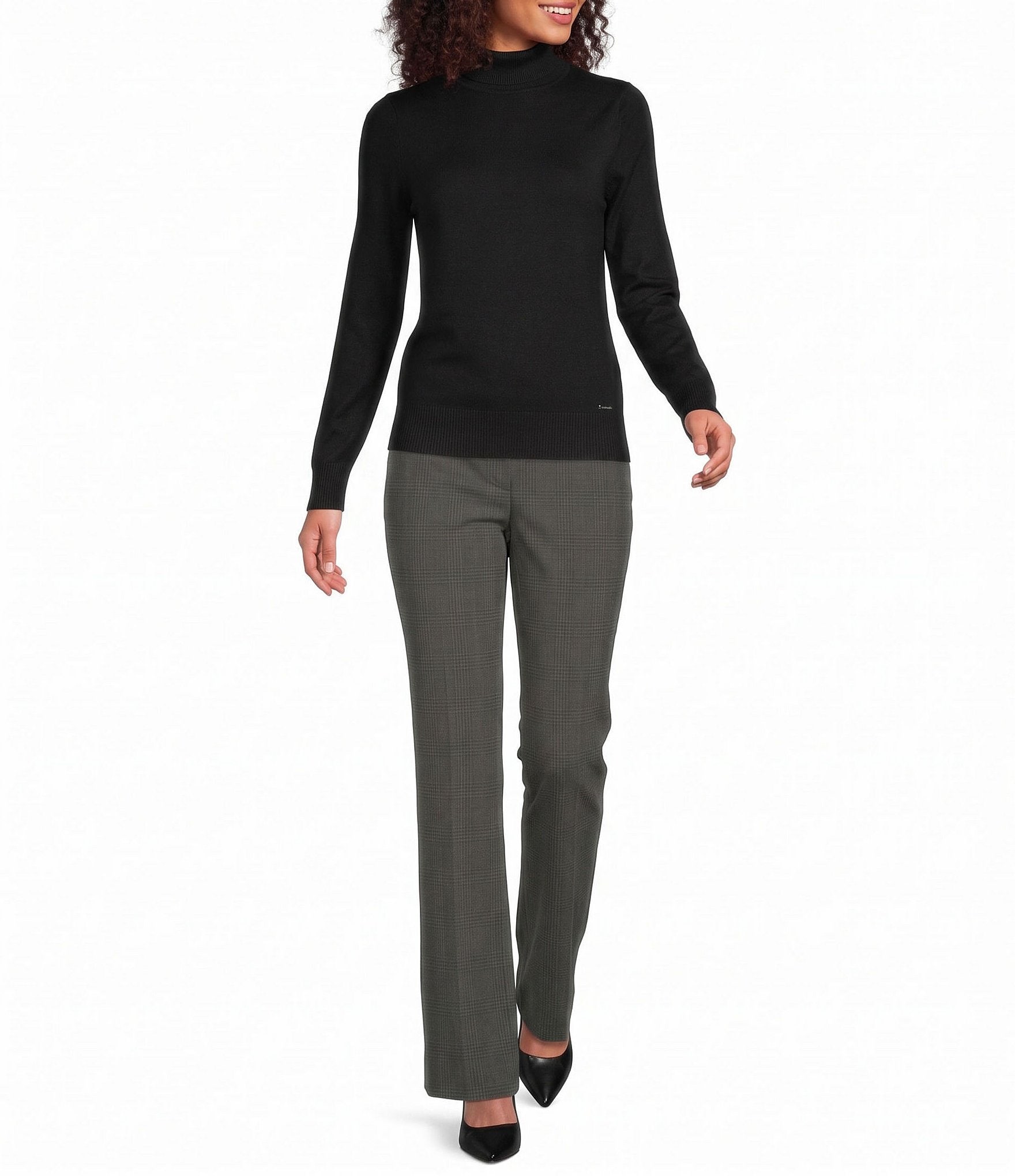 Calvin Klein Long Sleeve Turtleneck Top
