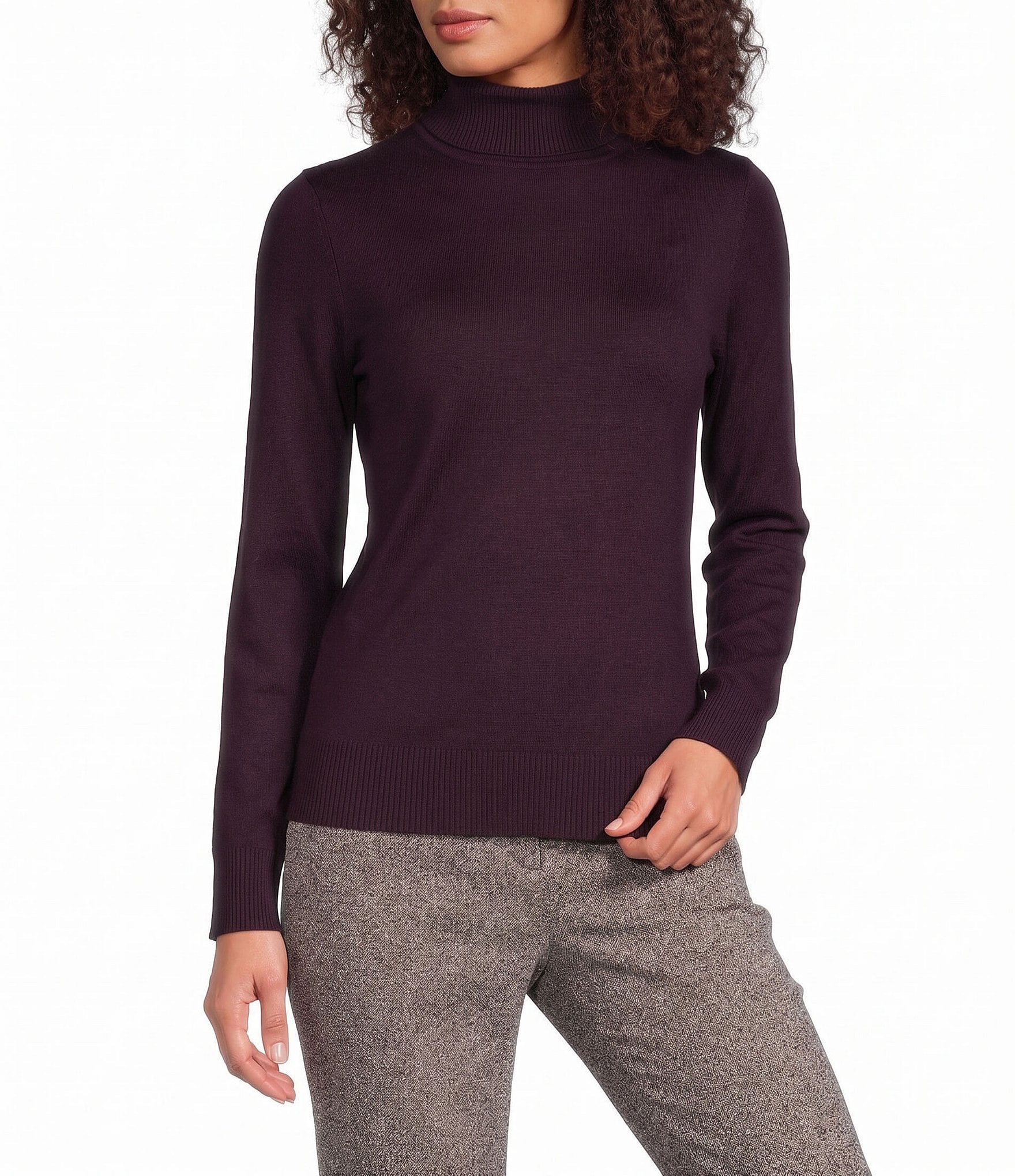 Calvin Klein Long Sleeve Turtleneck Top