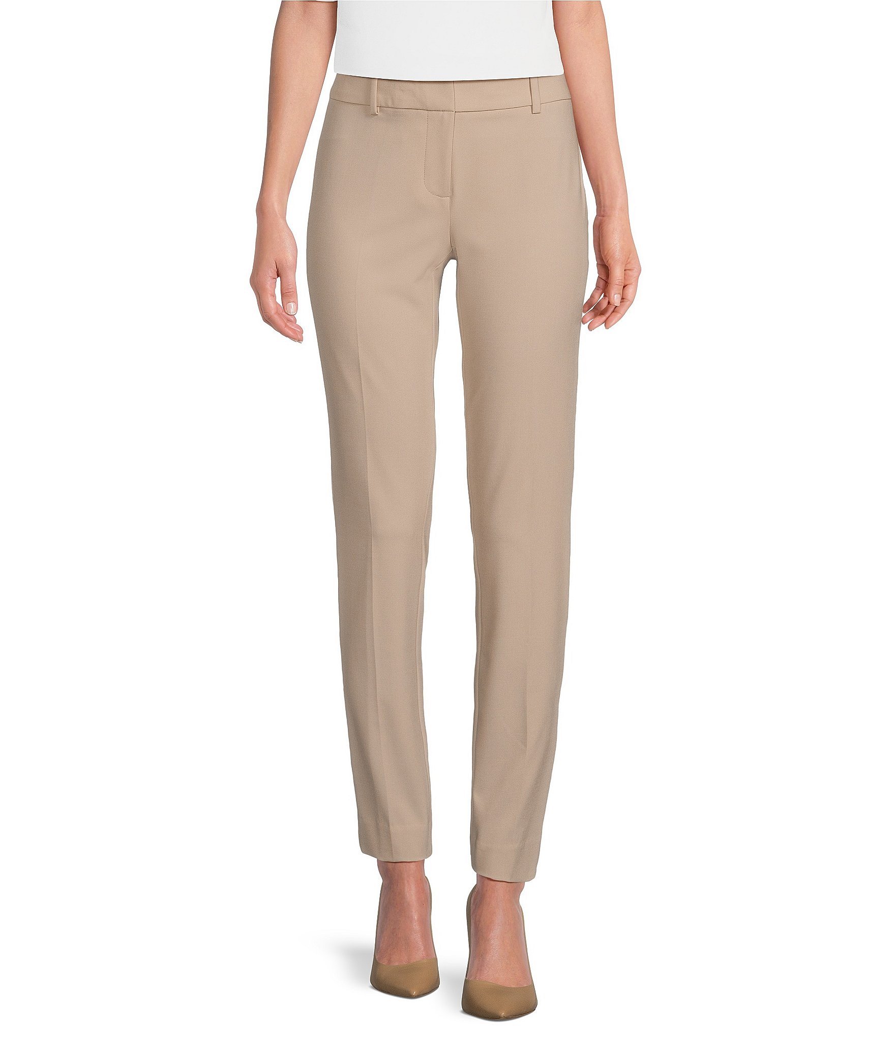 Calvin Klein Luxe Stretch Slim Leg Pants Dillard s