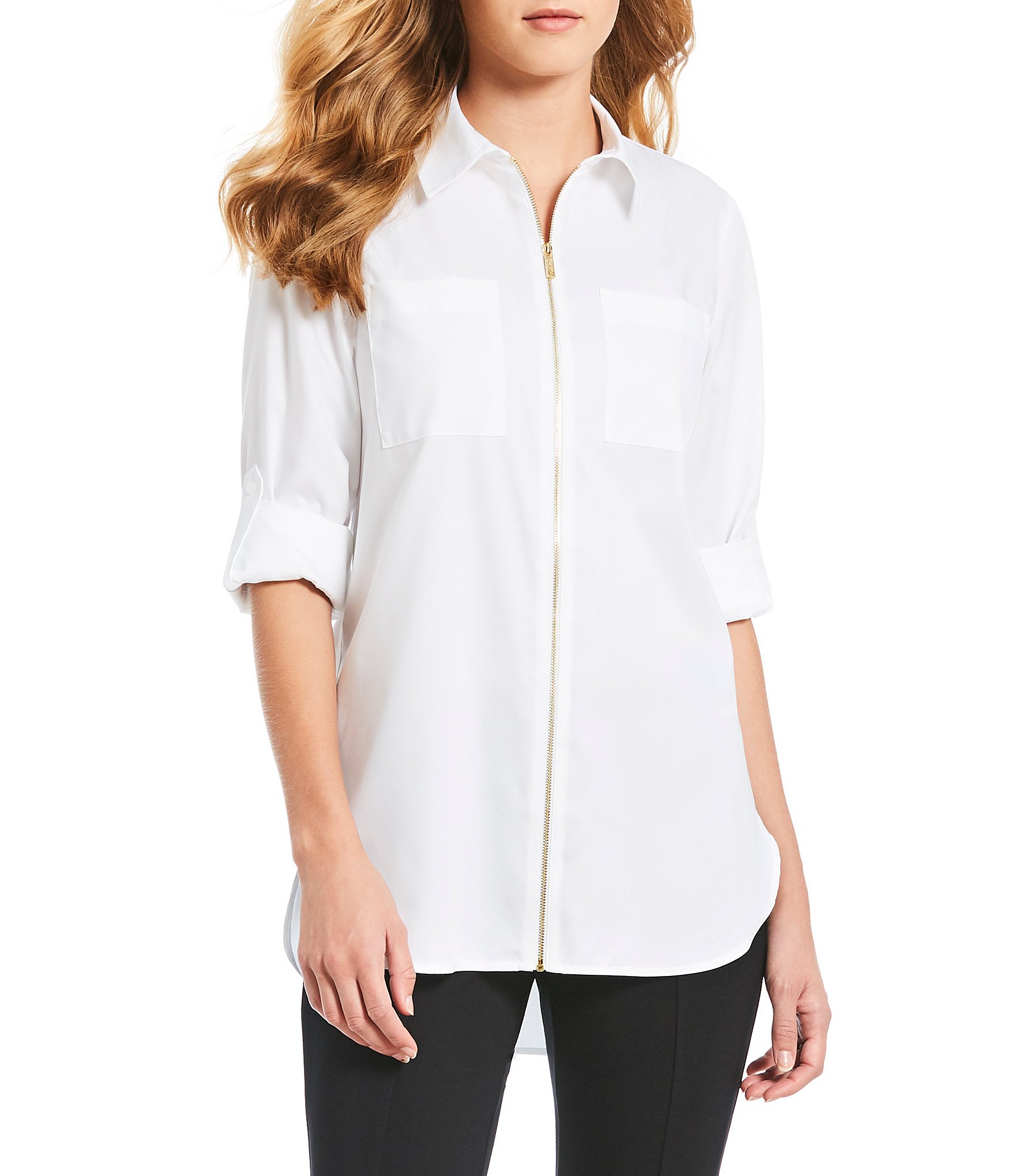 dillards white blouses