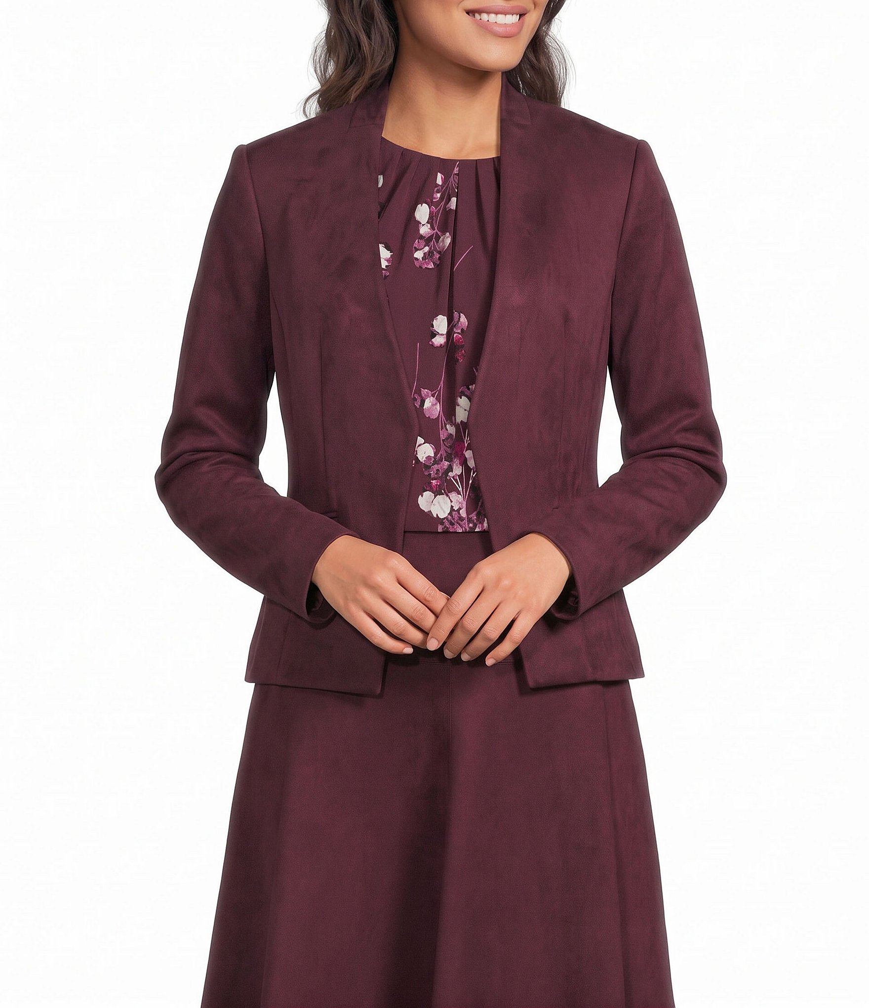 Calvin Klein Open Front Coordinating Blazer