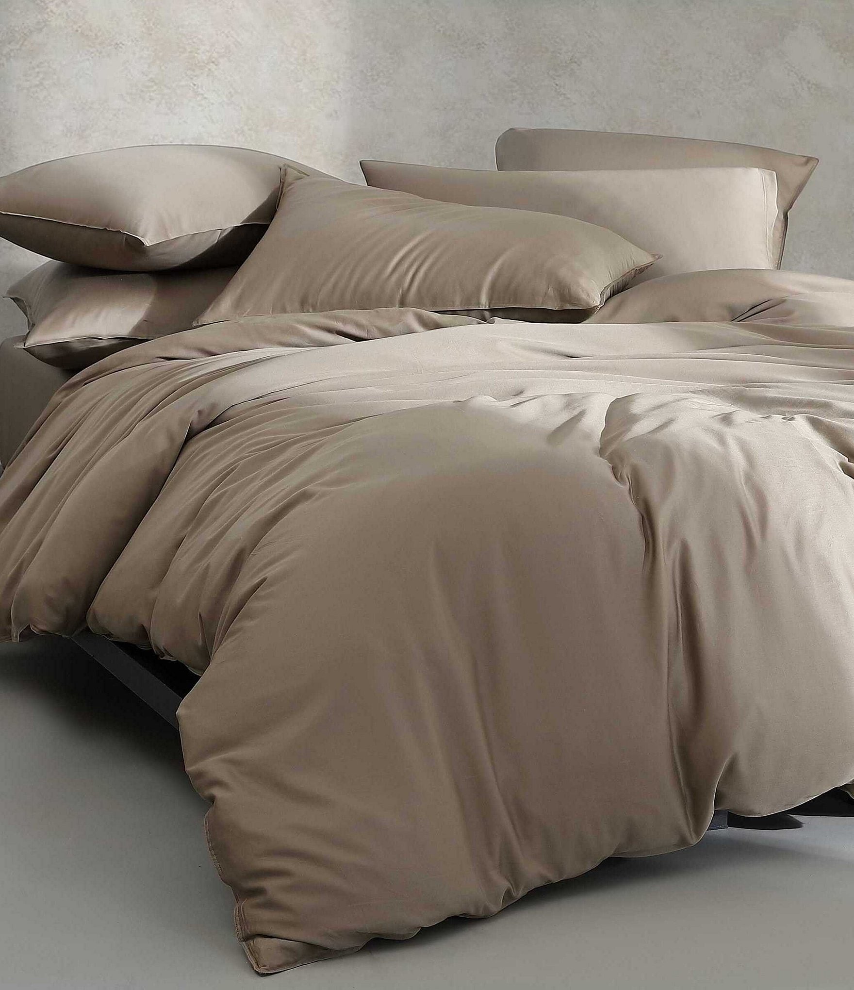 Calvin Klein Organic Earth Collection Solid Cotton Sateen Duvet Cover Mini Set