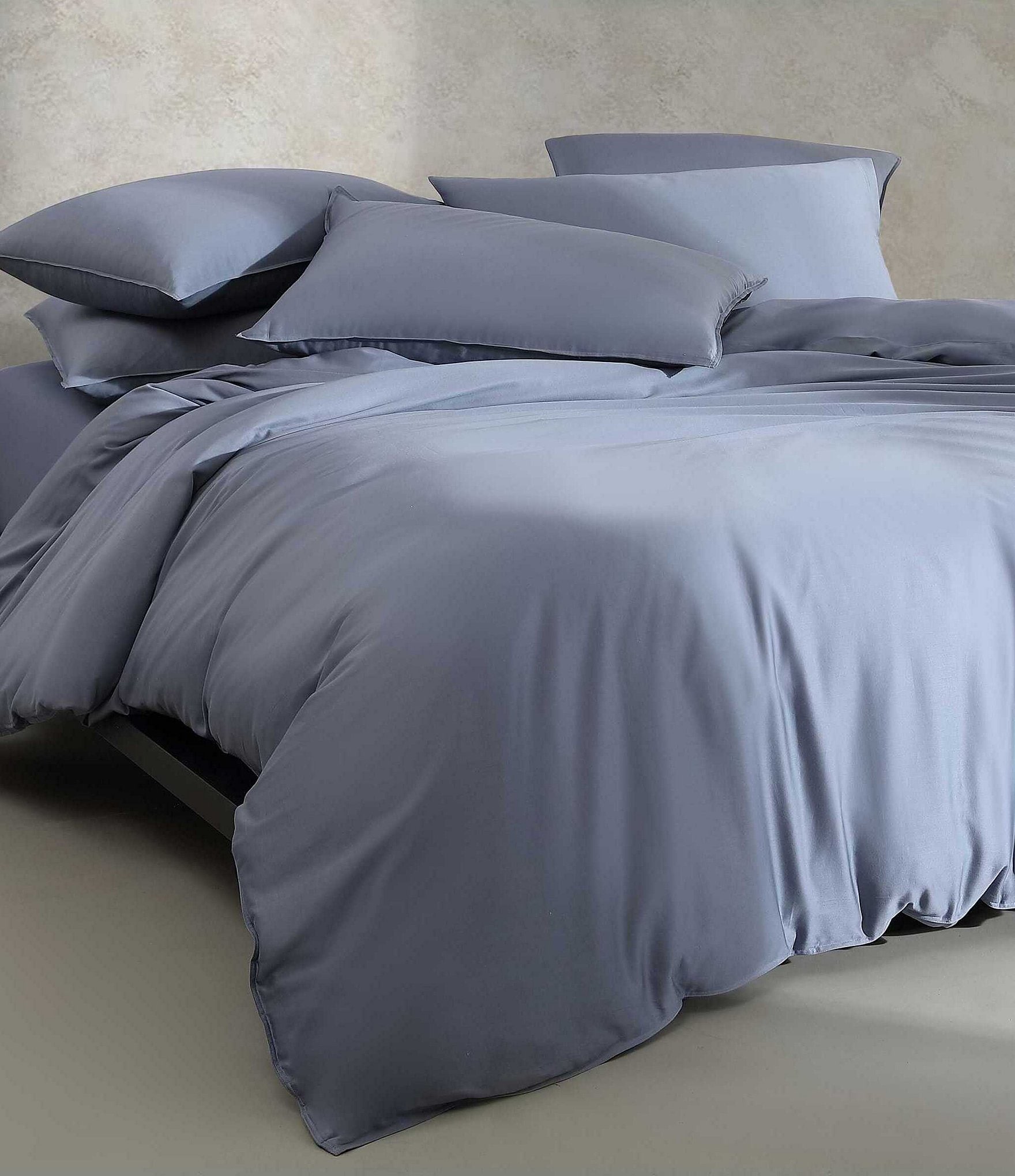 Calvin Klein Organic Earth Collection Solid Cotton Sateen Duvet Cover Mini Set