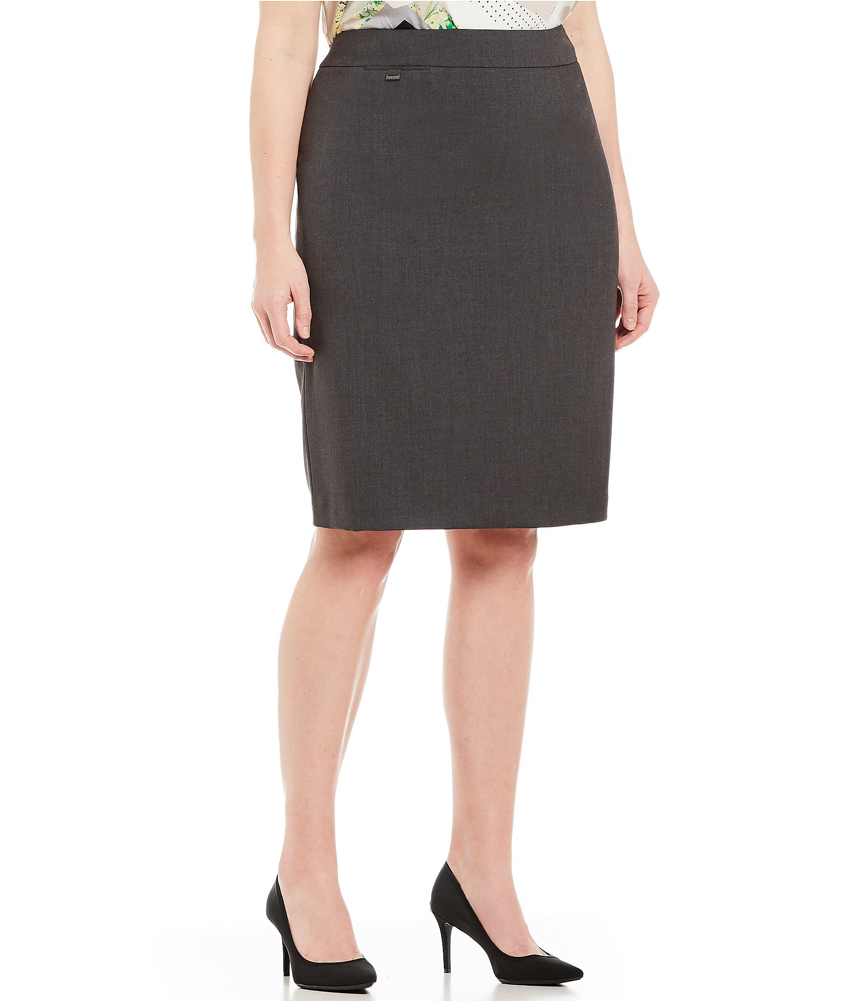 Calvin Klein Plus Size High Rise Pencil Skirt | Dillard's