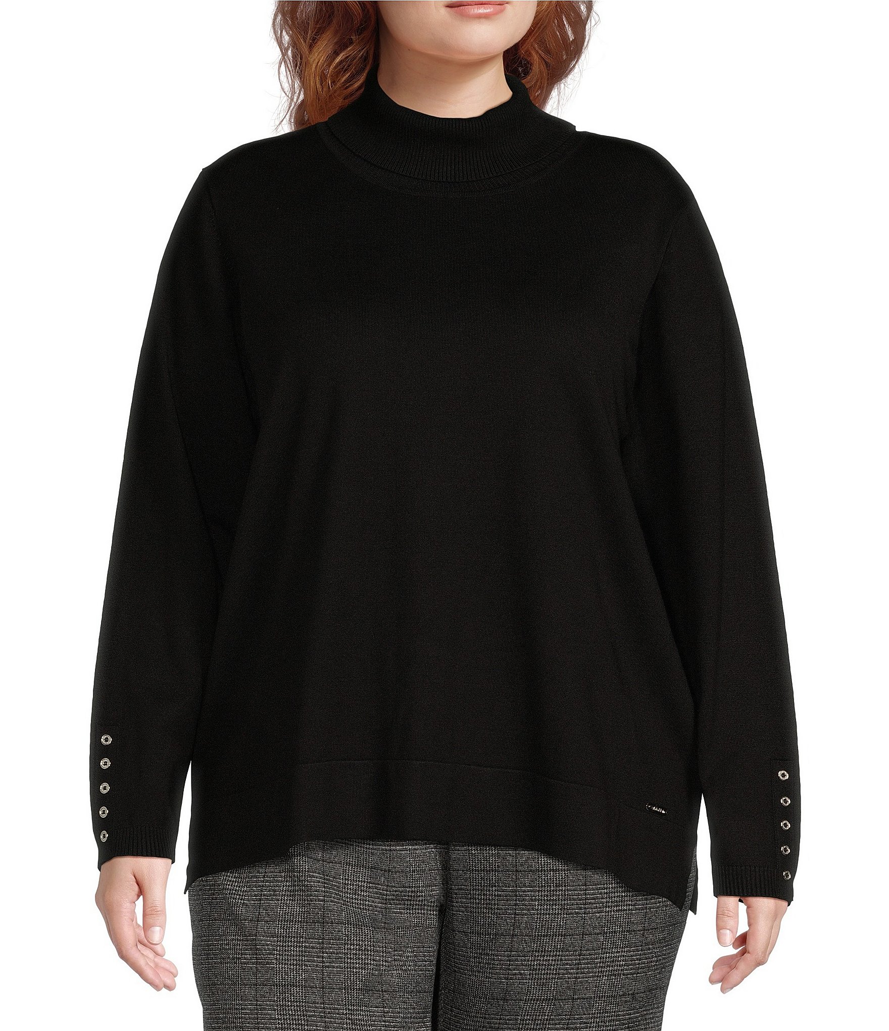 Calvin klein women's plus size tops hotsell