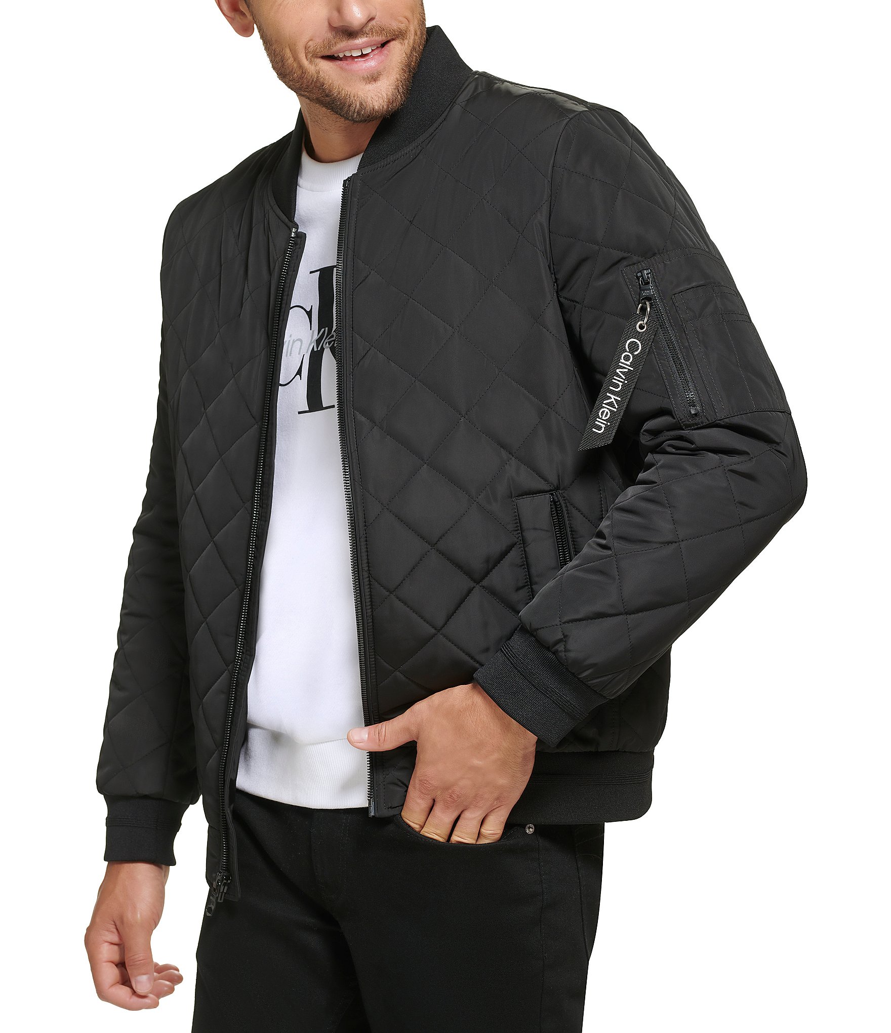 calvin klein baseball jacket