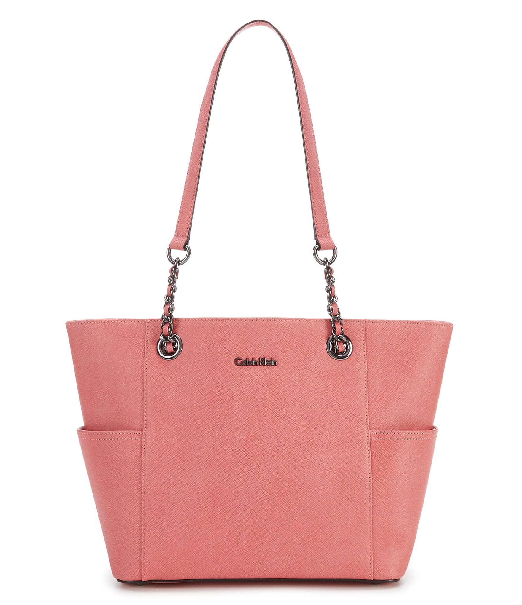 Calvin Klein Saffiano Chain Tote Dillards