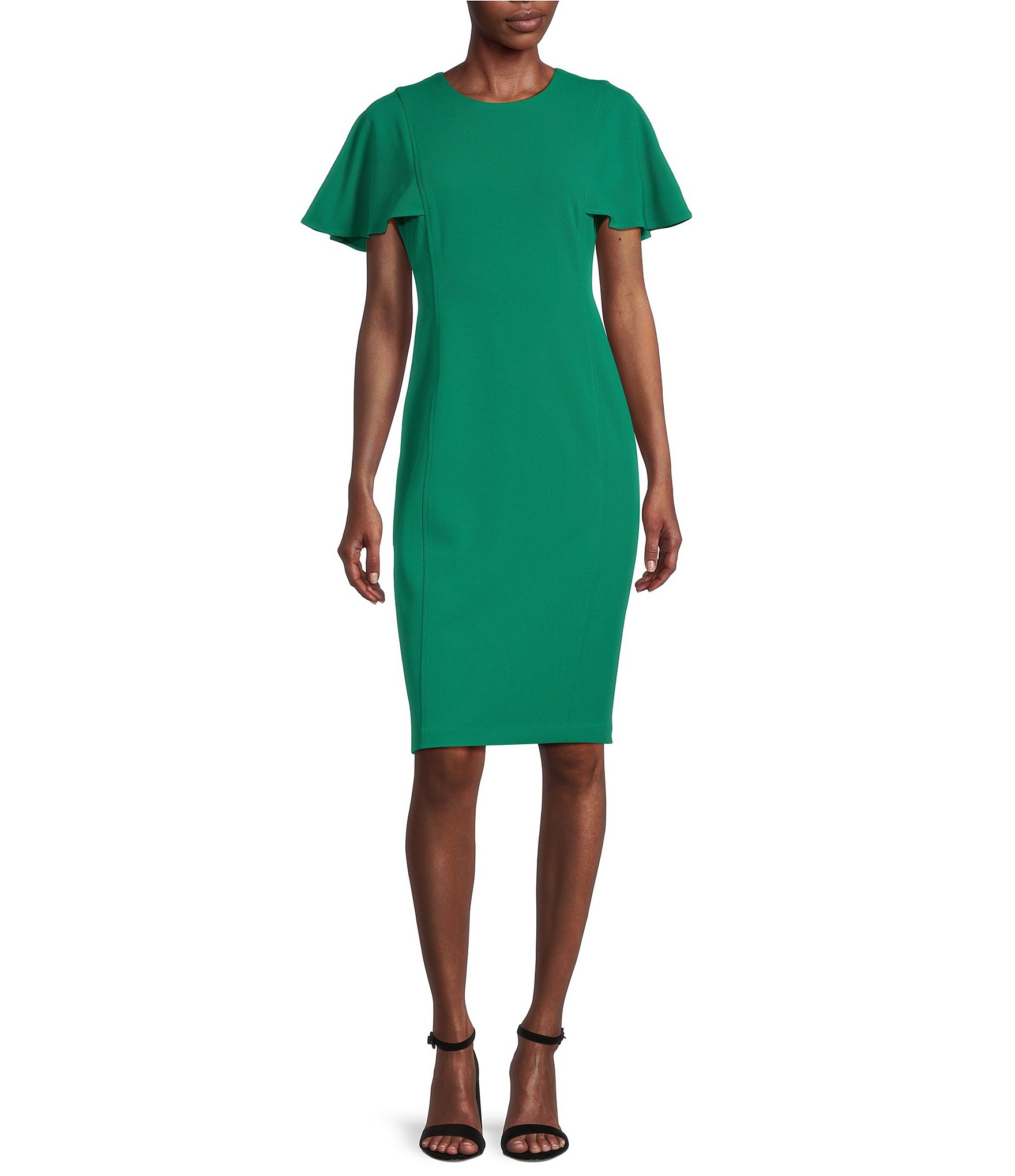 Descubrir 34+ imagen calvin klein dark green dress - Thptnganamst.edu.vn