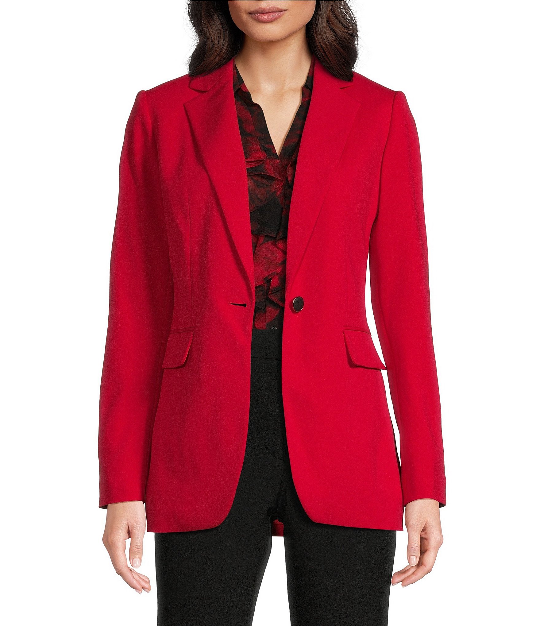 Calvin klein women's red jacket deals