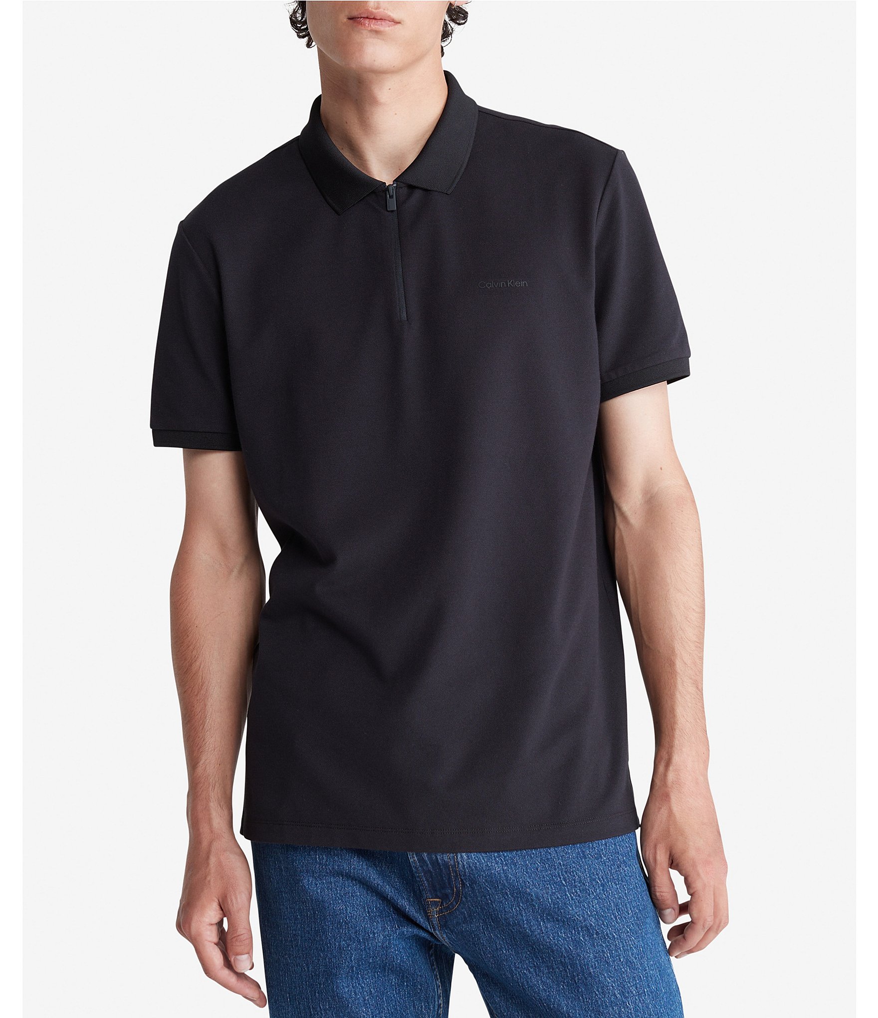 Zip-Up Polo Top - Ready-to-Wear 1AB7ID