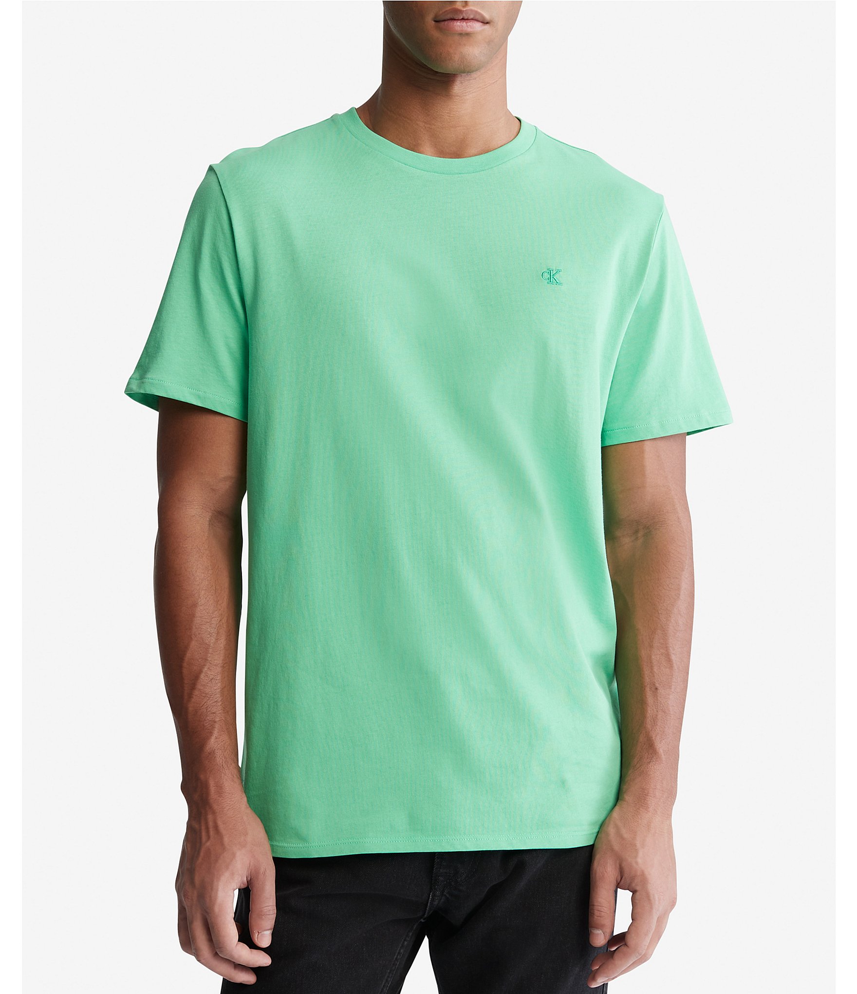 Veilig Digitaal Makkelijk te begrijpen Calvin Klein Short-Sleeve Classic Smooth Cotton Solid T-Shirt | Dillard's