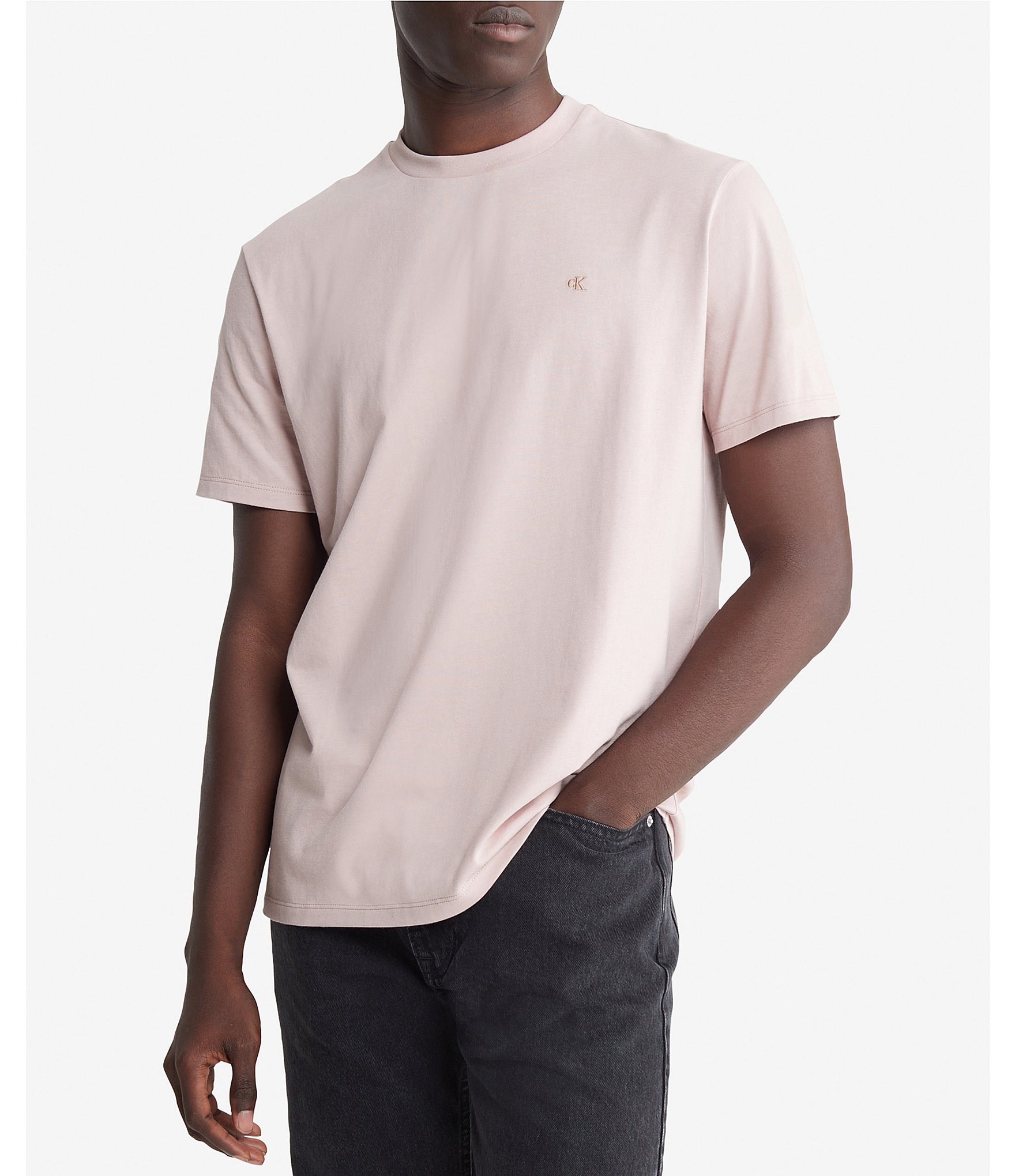 Calvin Klein Short Sleeve Classic Smooth Cotton Solid T-Shirt | Dillard's