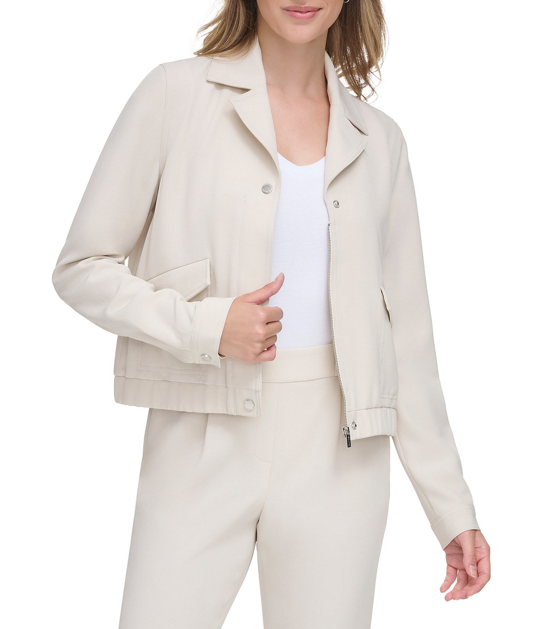 Calvin klein sale notch lapel coat