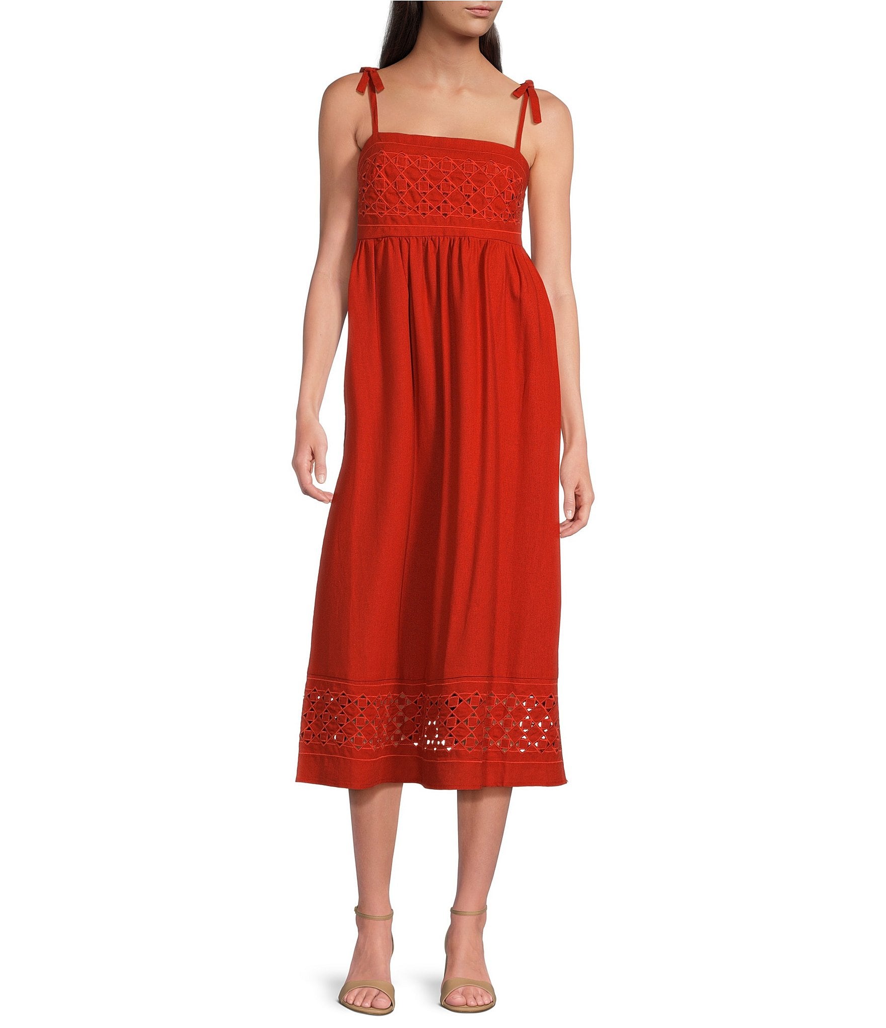 Calvin klein red dress dillards hotsell