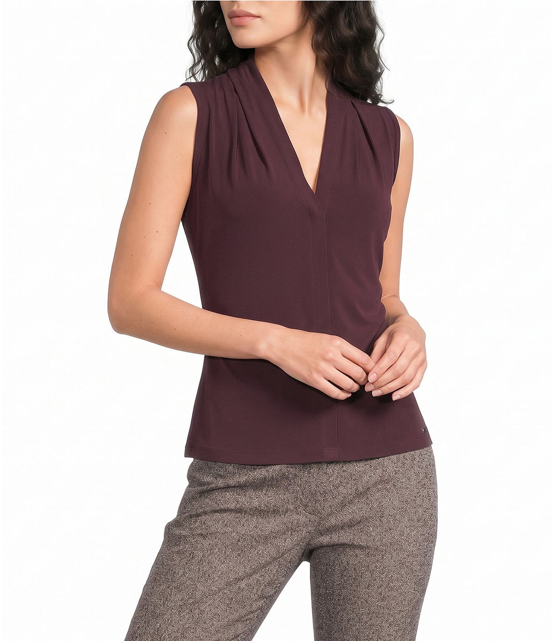 Calvin Klein Sleeveless V Neck Top
