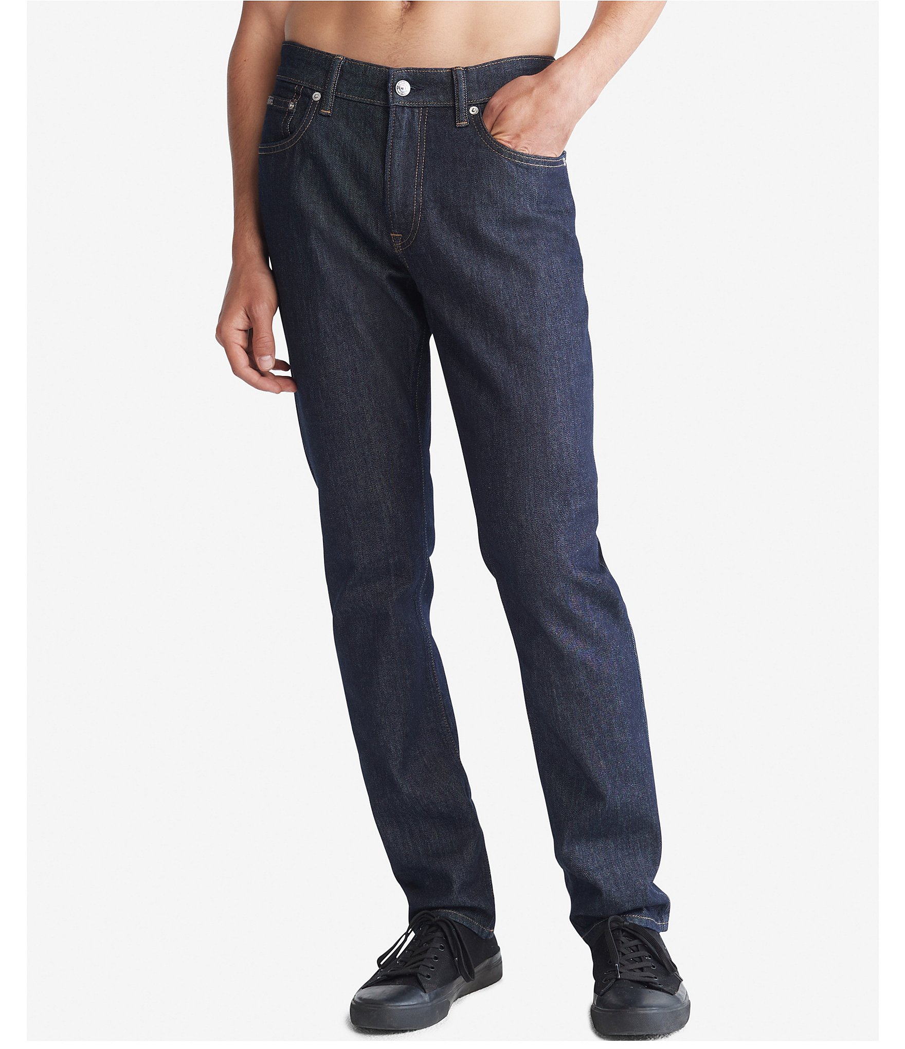 Calvin Klein Men's Slim Fit Jean, Hourglass, 28W x 32L at