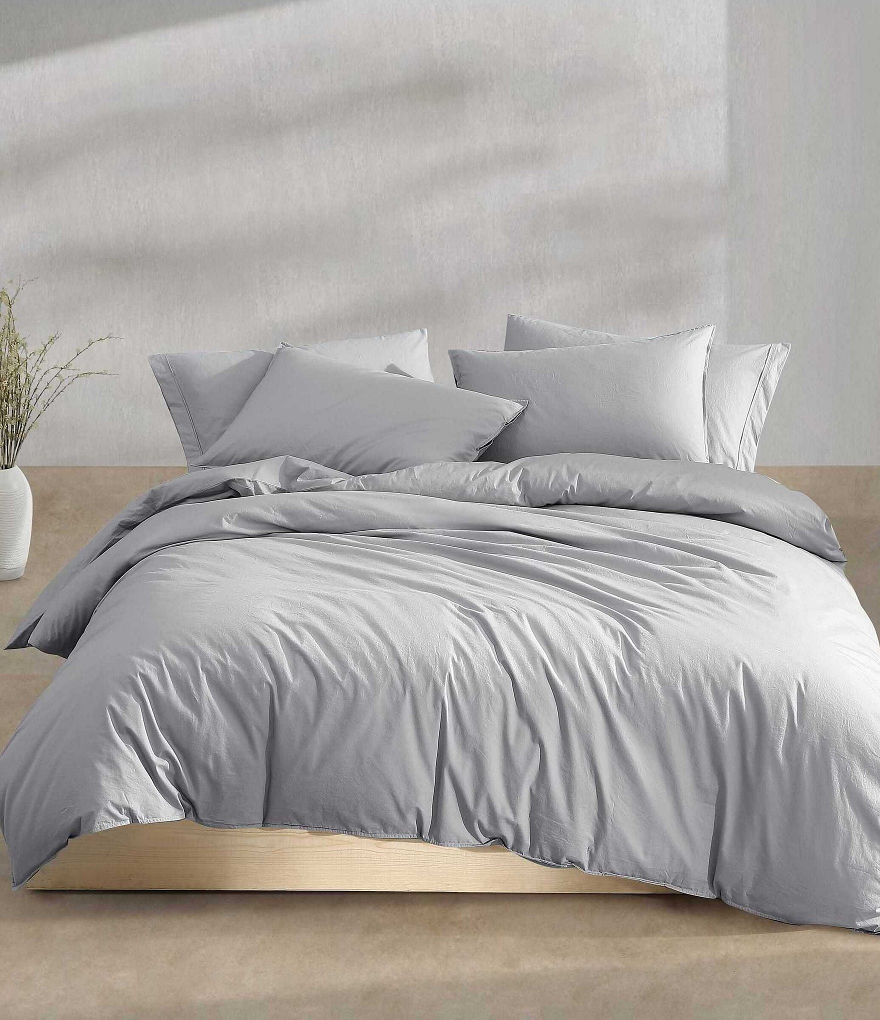 King/Cal King Cotton Jacquard Duvet Cover Mini Set