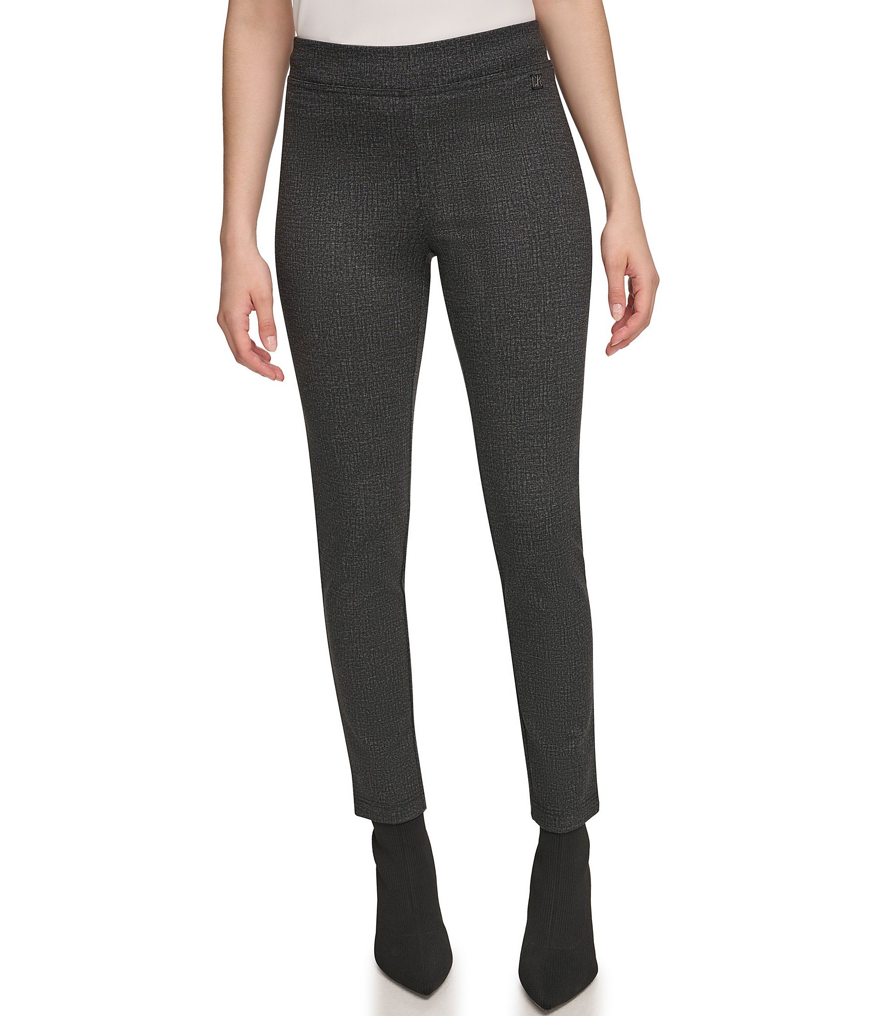 Calvin Klein Stretch Ponte Slim Tapered Leg Pull-On Pants | Dillard's