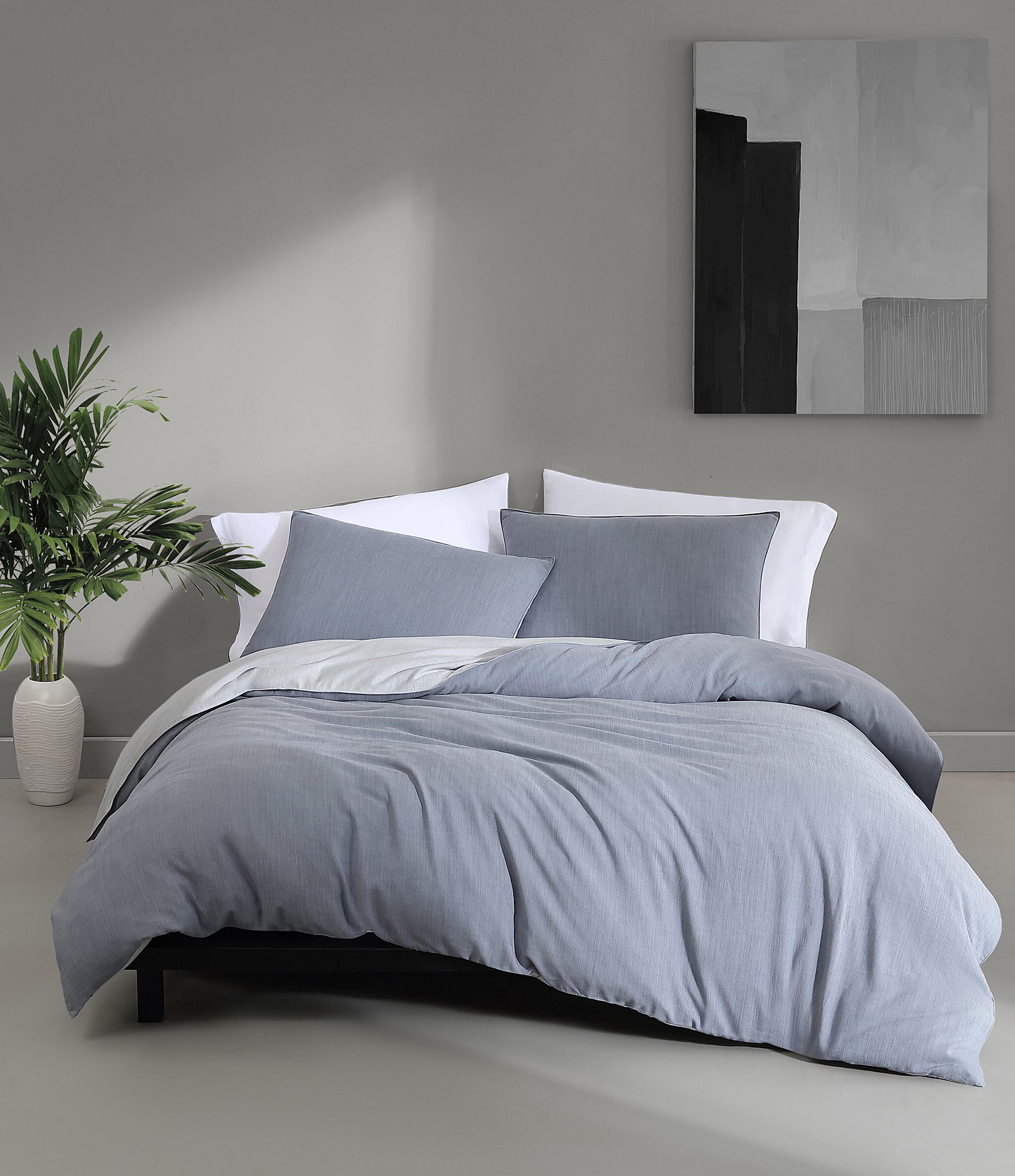 Calvin Klein Tencel Reversible Solid Duvet Cover Mini Set | Dillard's