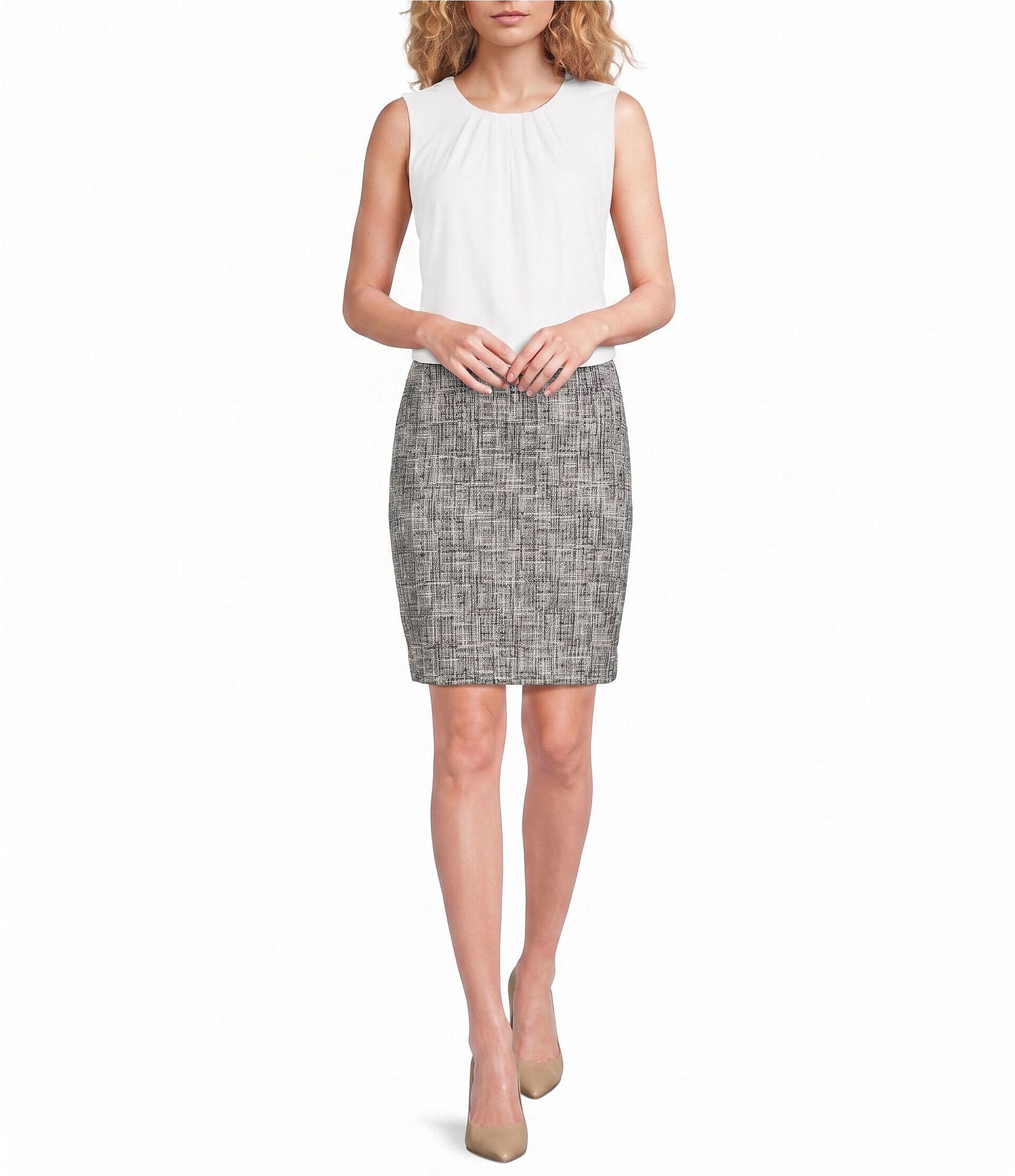 Calvin Klein Tweed Mini Skirt