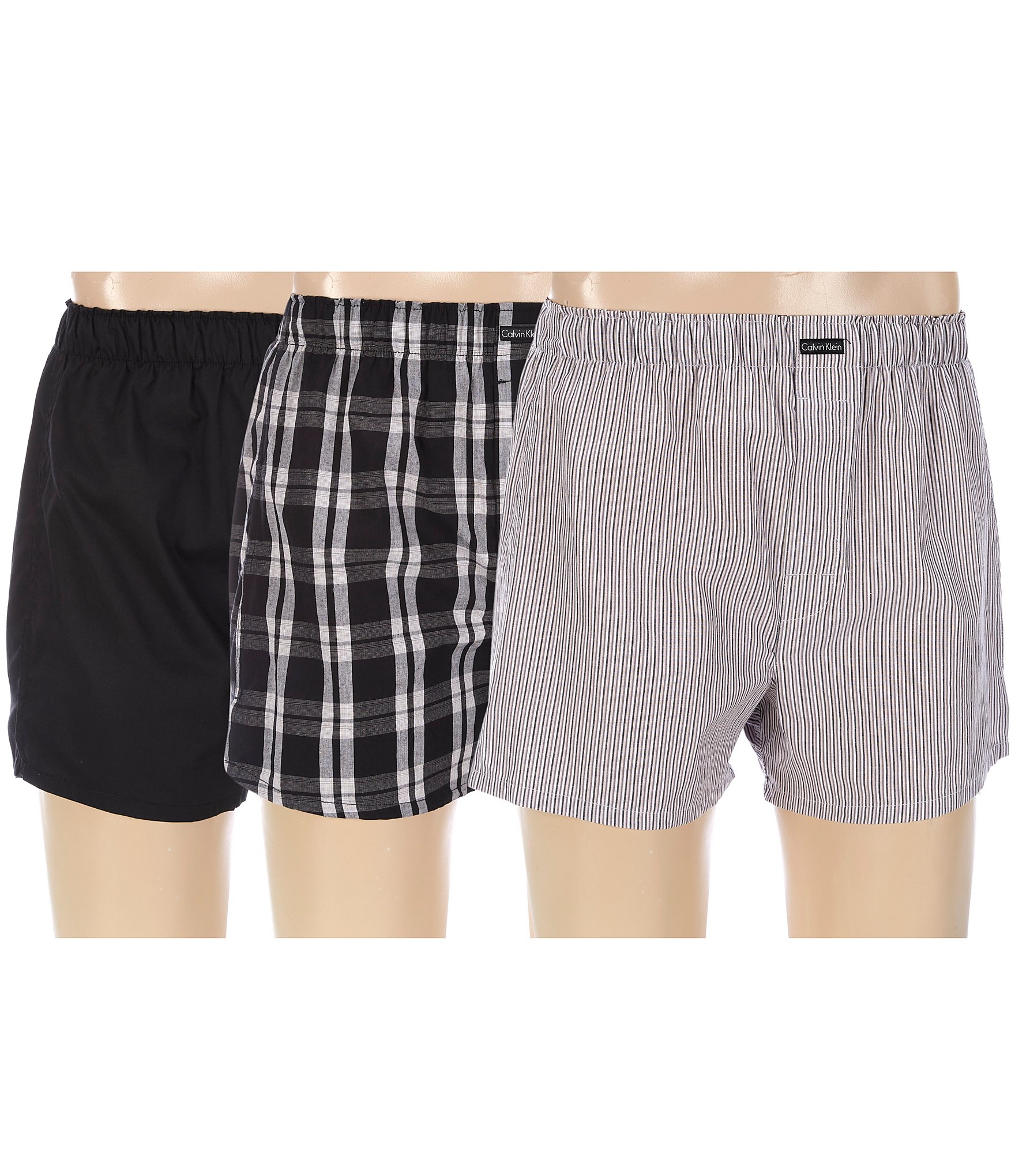 Calvin Klein Assorted Woven Boxers 3-Pack