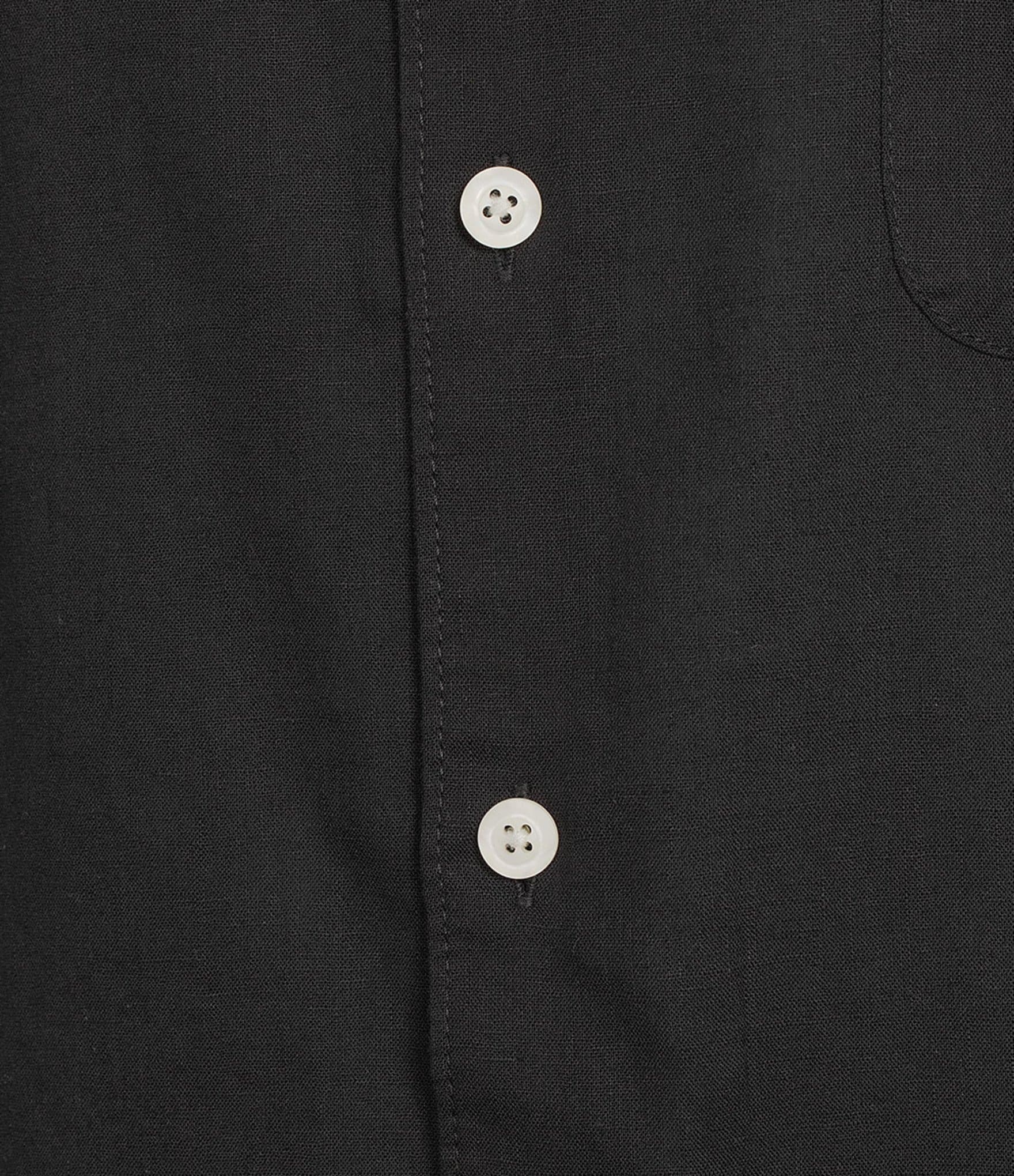 Caribbean Big & Tall Solid Short Sleeve Linen Blend Woven Shirt