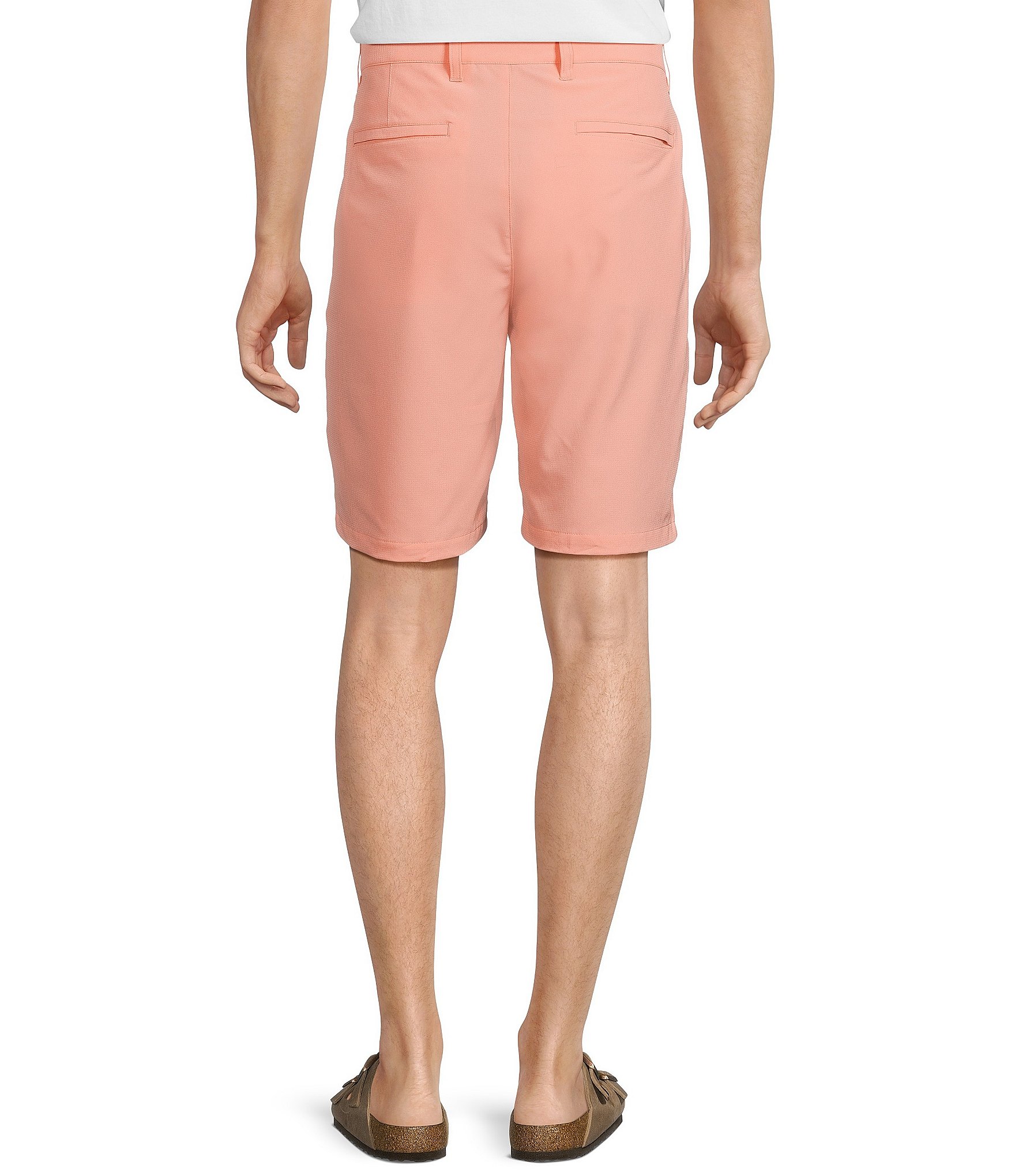 Caribbean Isle Breeze Flat Front Performance Stretch 9#double; Inseam Shorts