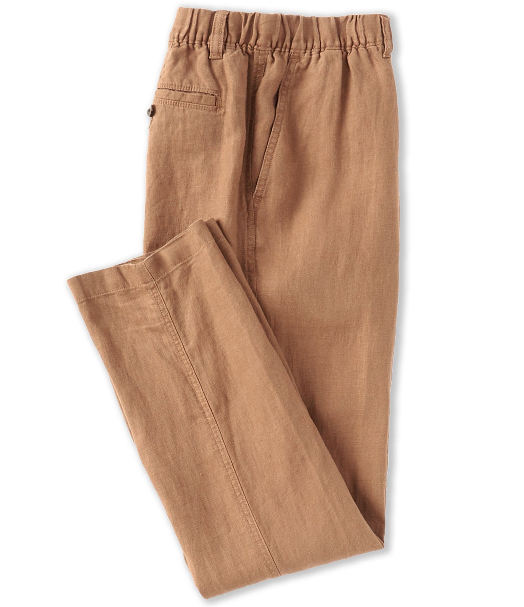 Caribbean Flat Front Linen Woven Pants | Dillard's