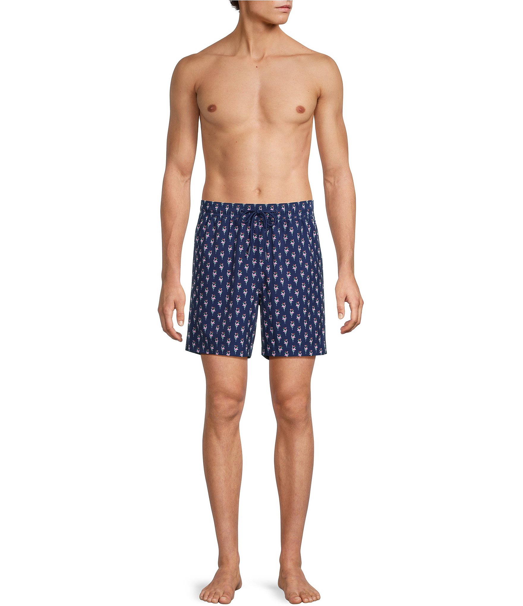 Caribbean Mini Flamingo 6#double; Cabana Swim Trunks