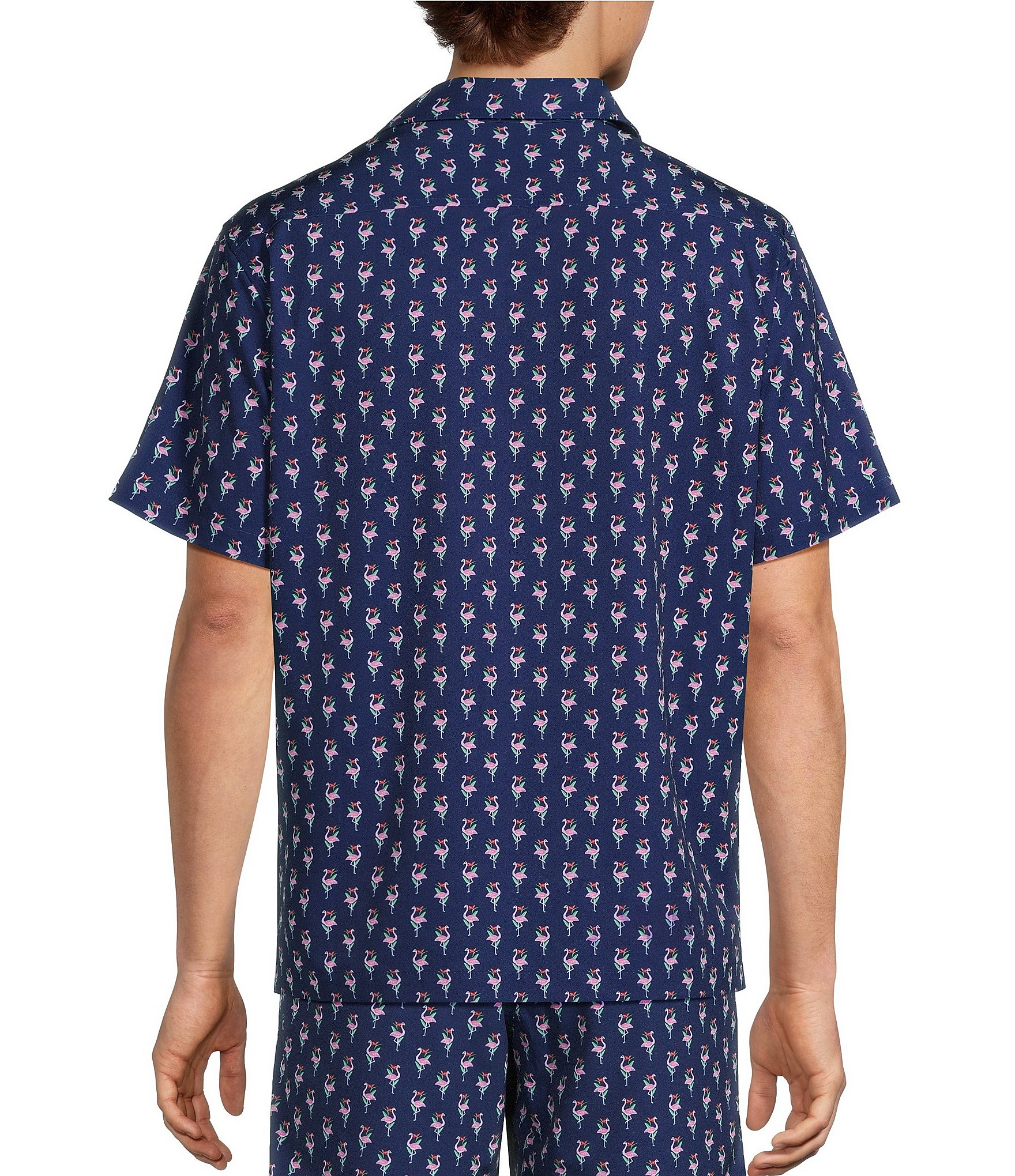 Caribbean Mini Flamingo Cabana Camp Top