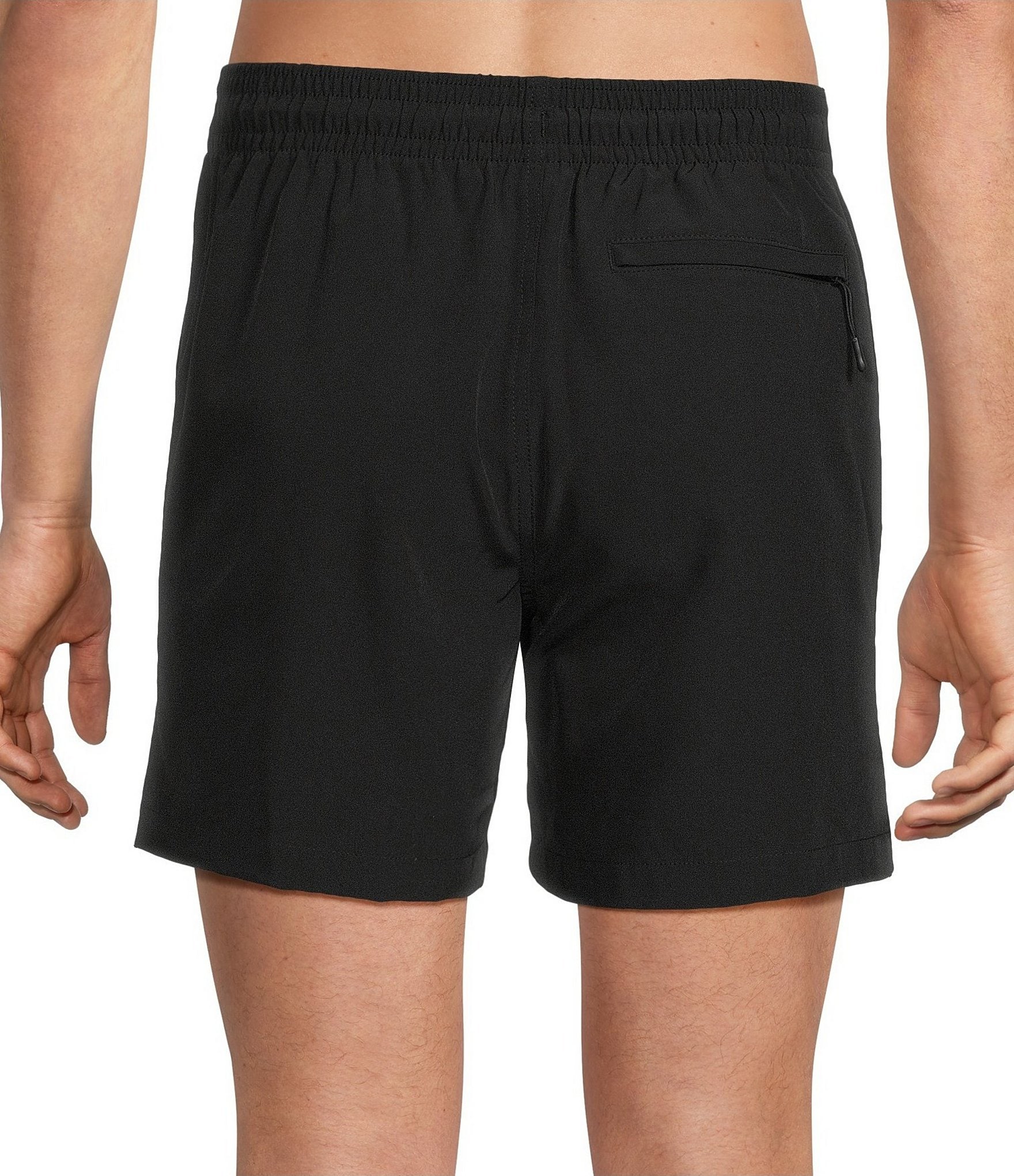 Caribbean Palmsway 6#double; Solid Swim Trunks