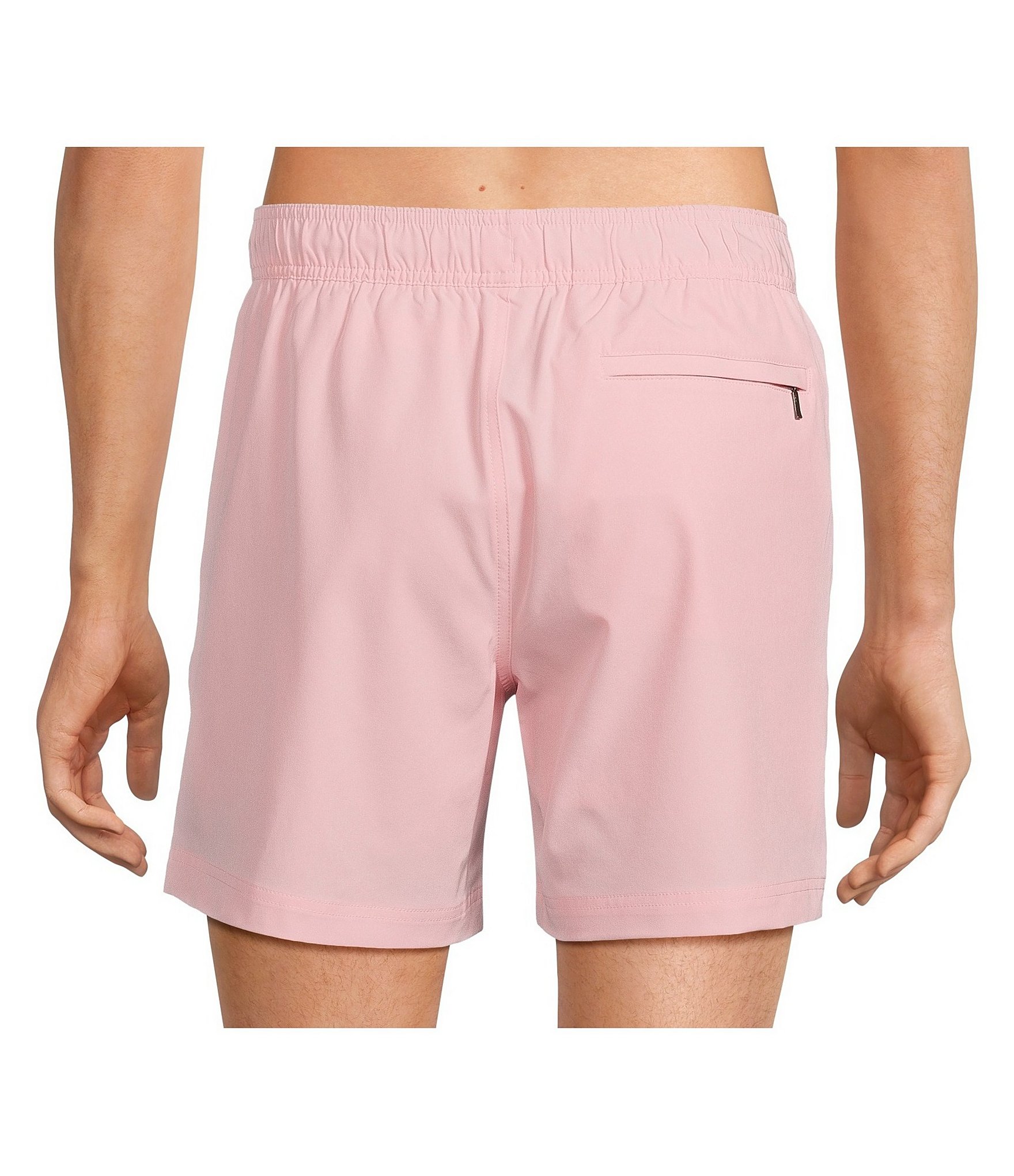 Caribbean Solid 6#double; Inseam Swim Trunks