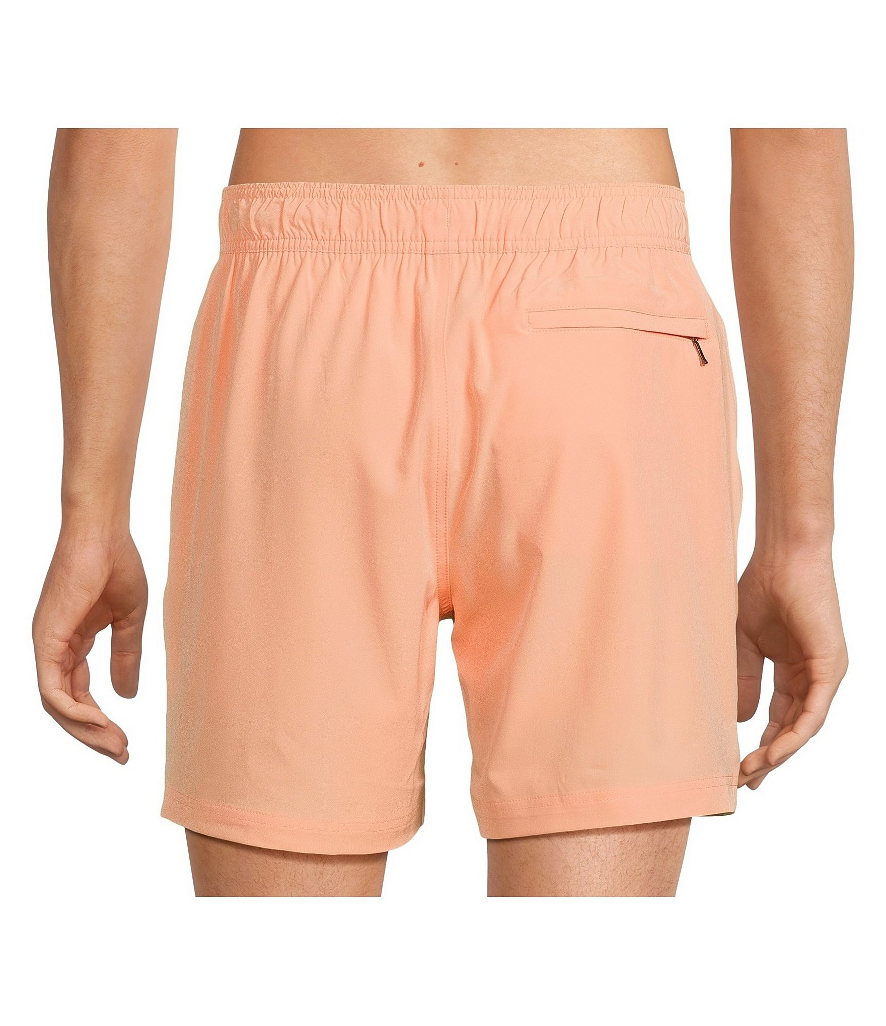 Caribbean Solid 6#double; Inseam Swim Trunks