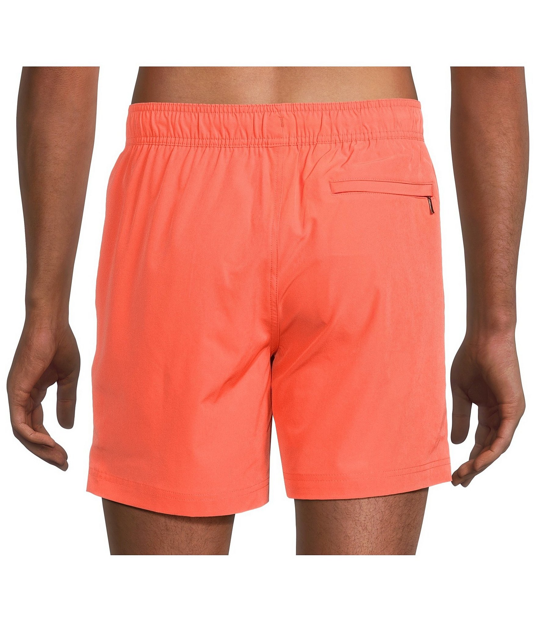 Caribbean Solid 6#double; Inseam Swim Trunks