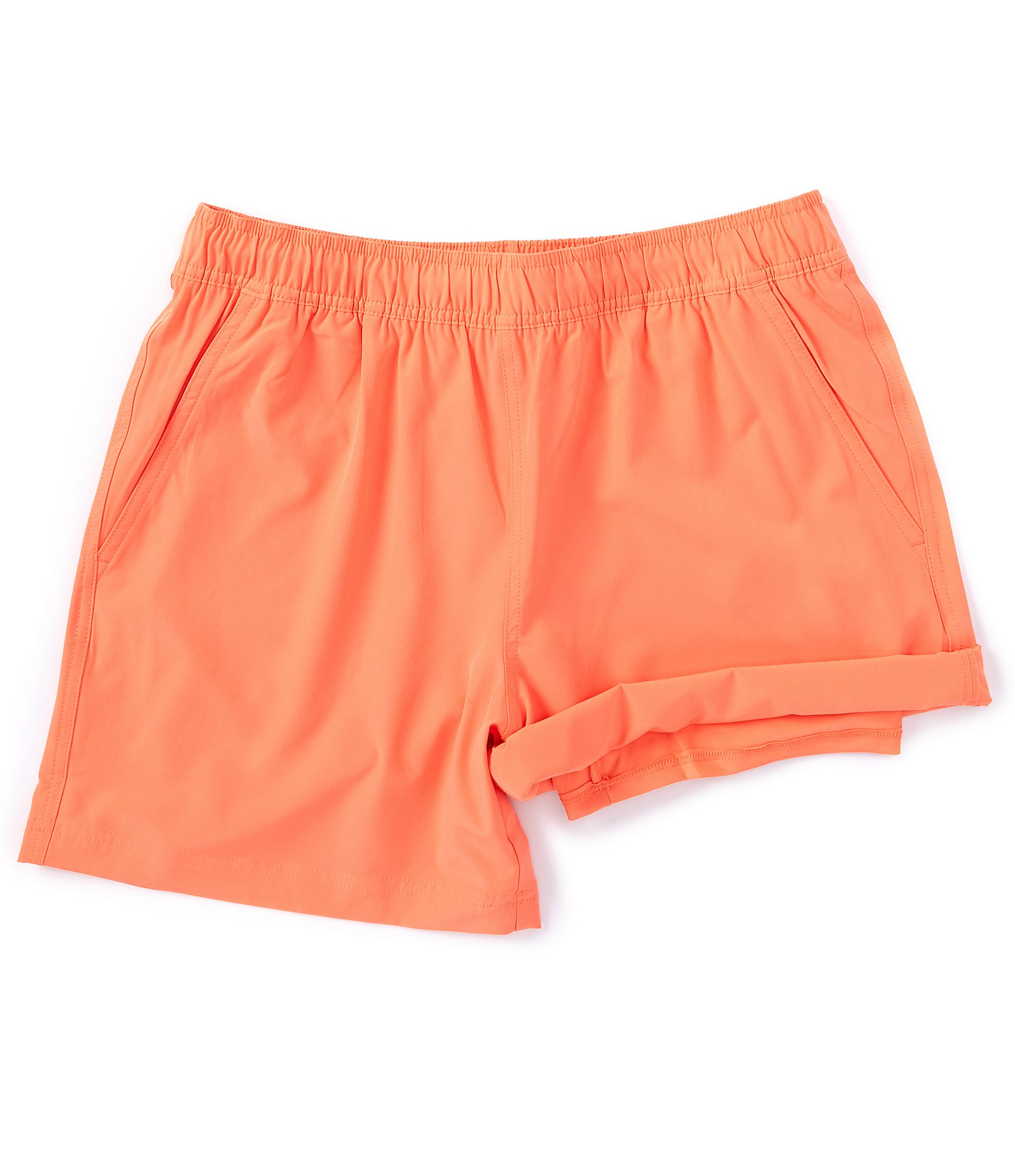 Caribbean Solid 6#double; Inseam Swim Trunks