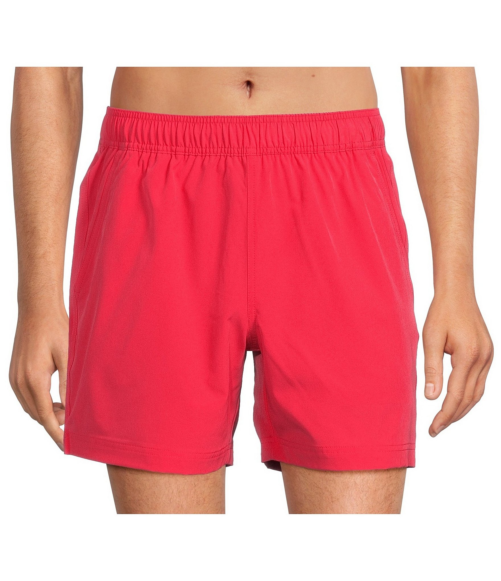 Caribbean Solid 6#double; Inseam Swim Trunks