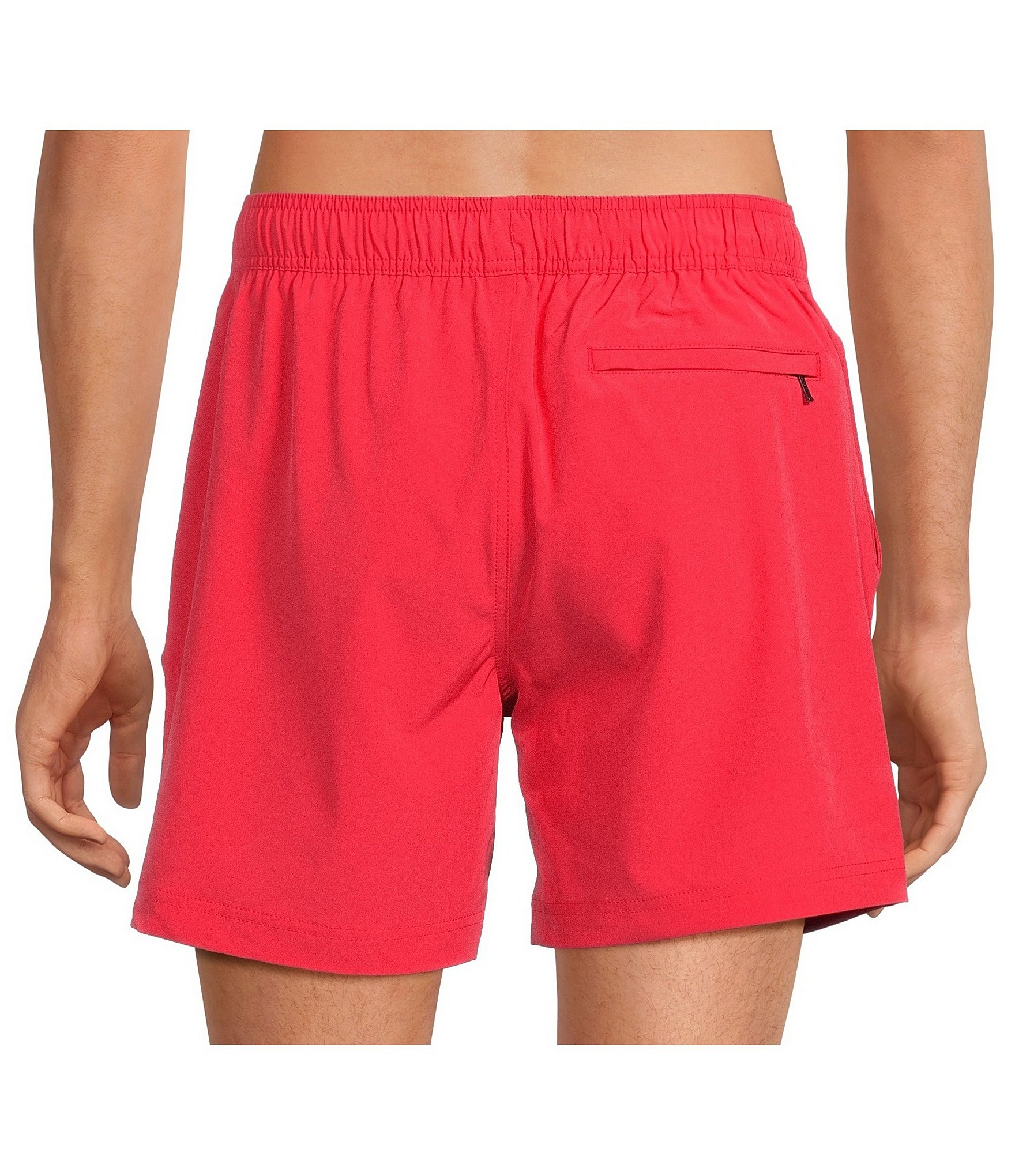 Caribbean Solid 6#double; Inseam Swim Trunks