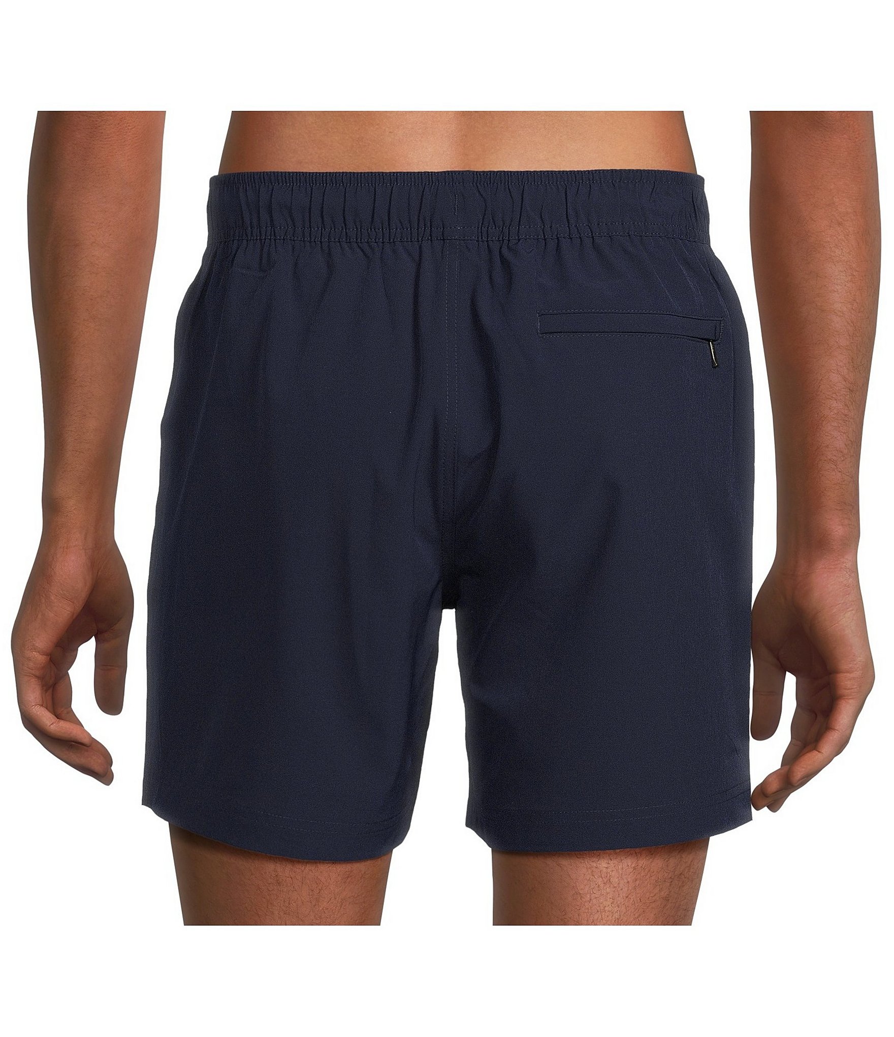 Caribbean Solid 6#double; Inseam Swim Trunks