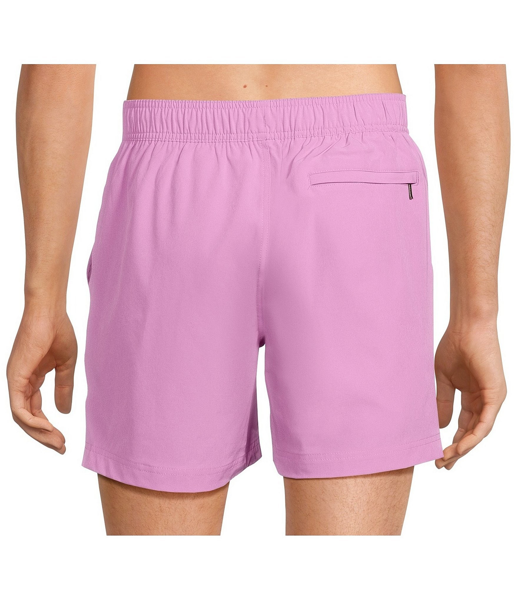 Caribbean Solid 6#double; Inseam Swim Trunks