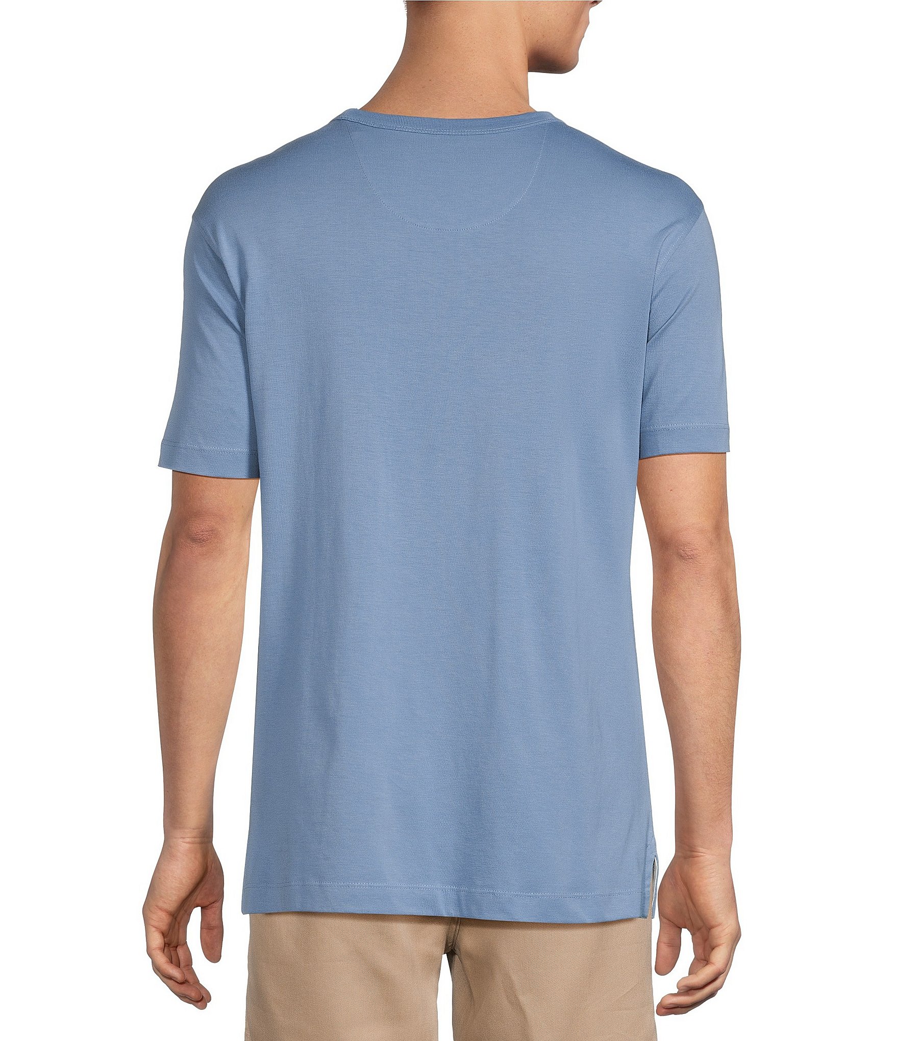 Caribbean Solid Cotton Short Sleeve T-Shirt