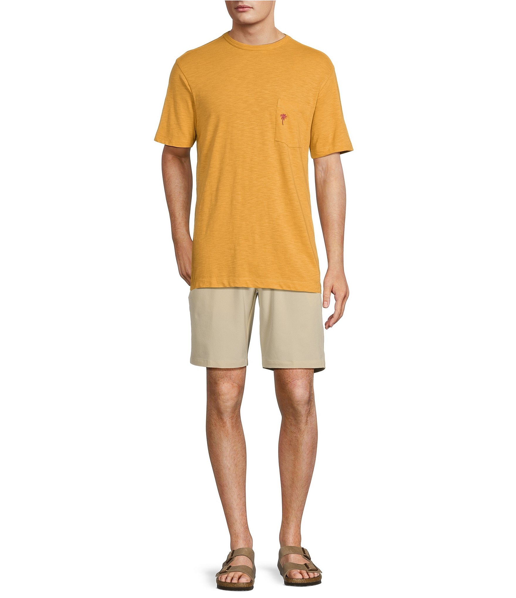 Caribbean Solid Short Sleeve Slub T-Shirt