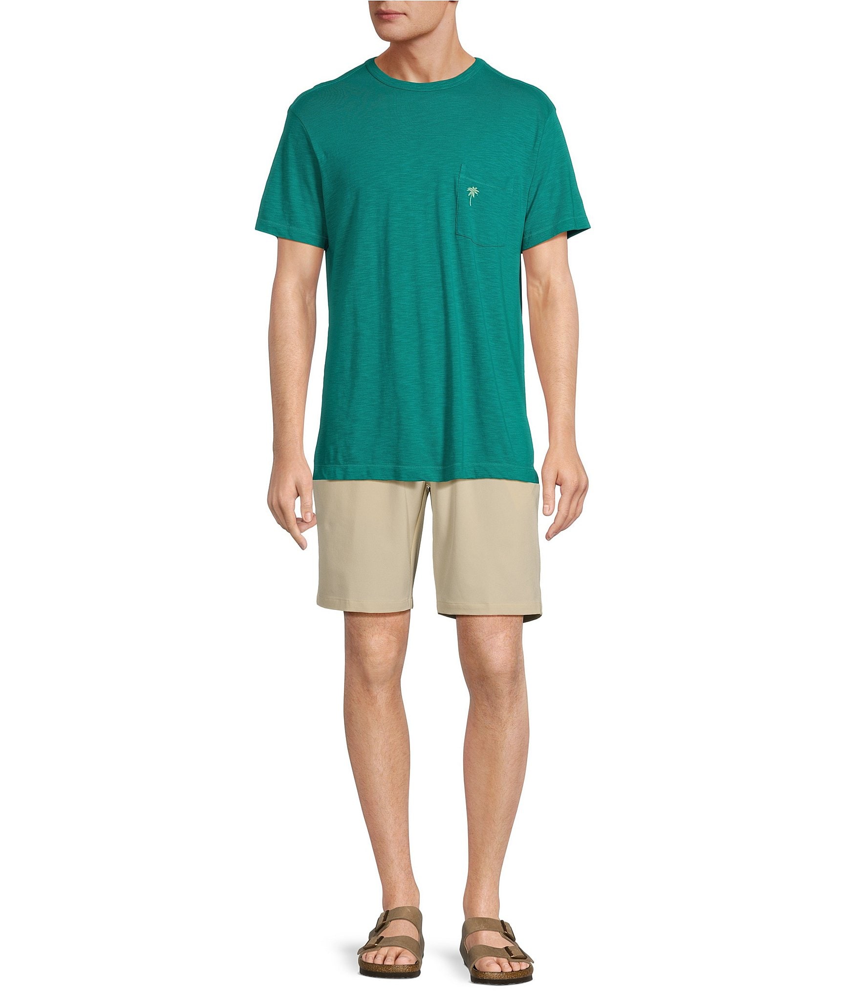 Caribbean Solid Short Sleeve Slub T-Shirt